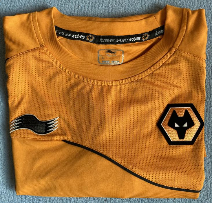 Maillot Vintage Wolverhampton Wanderers 1996-1998 – Taille M Avec Signatures