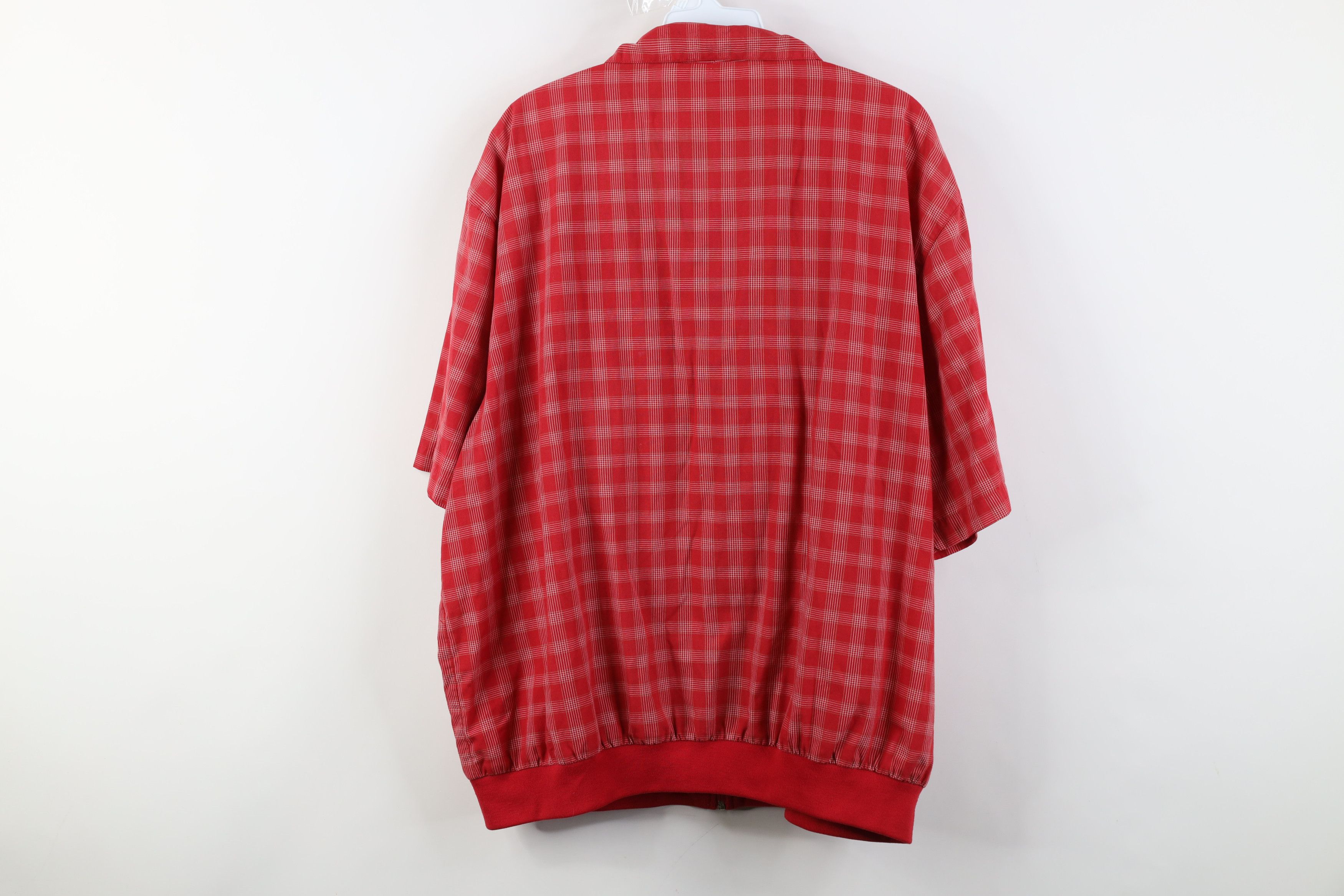 Vintage Vintage 90s Streetwear Short Sleeve Full Zip Shirt Jacket Size US XXL / EU 58 / 5 - 11 Thumbnail
