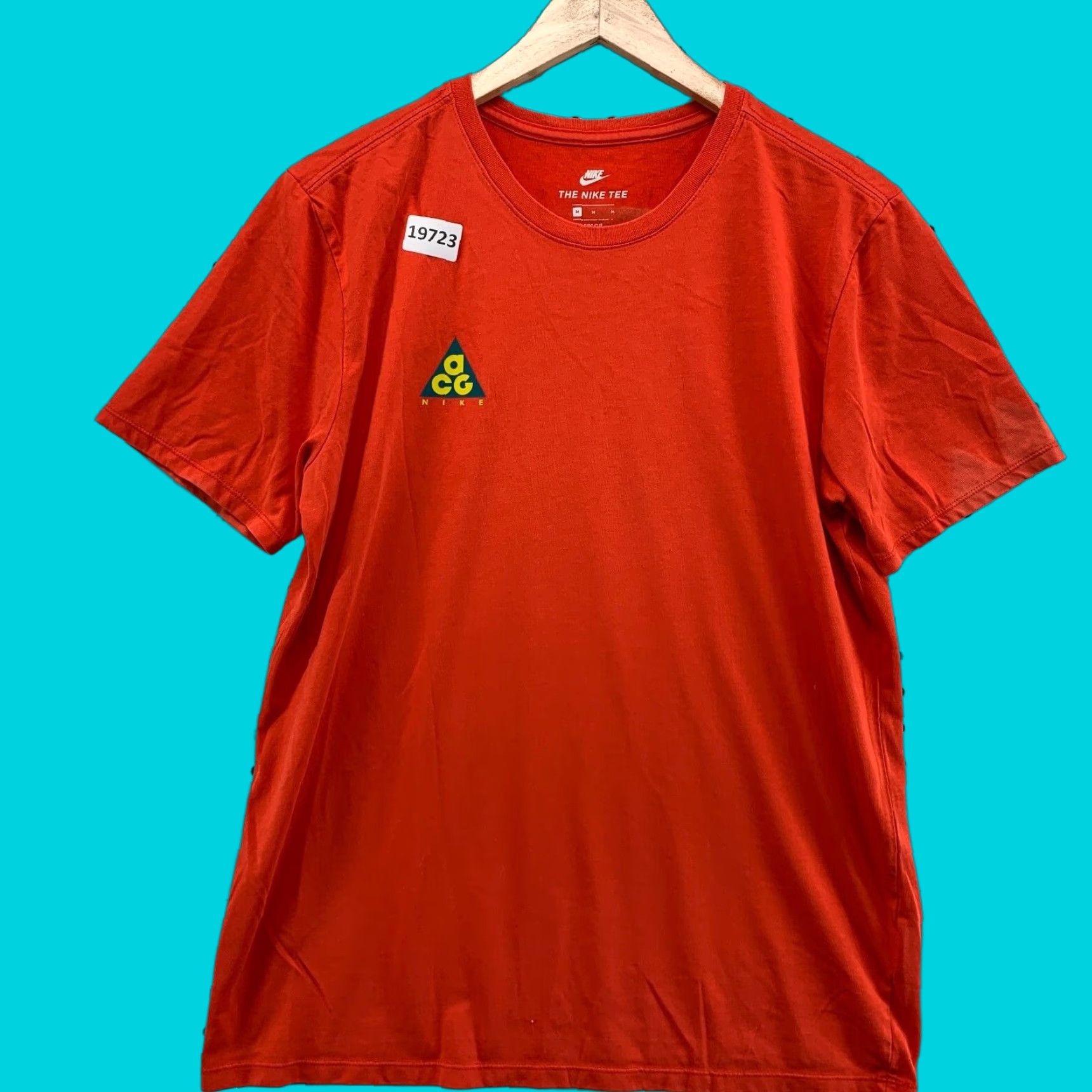 Nike VINTAGE Nike ACG Shirt Orange "We Out There" Adult Medium Short Sleeve 20.5x27.5 Size US M / EU 48-50 / 2 - 1 Thumbnail