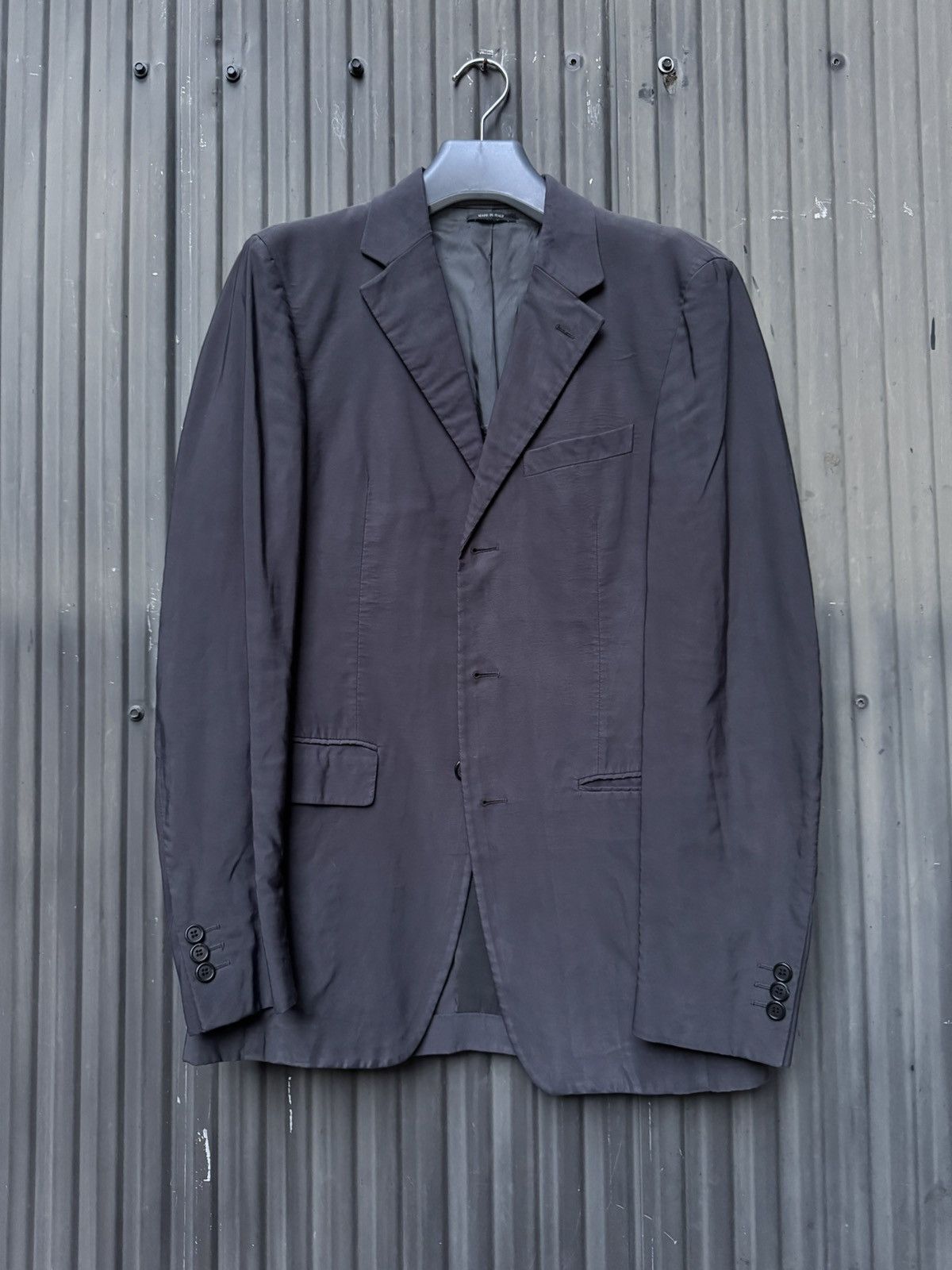 Prada Prada Milano Tech Blazer – Dark Charcoal – Size 48 Size 38R - 2 Thumbnail