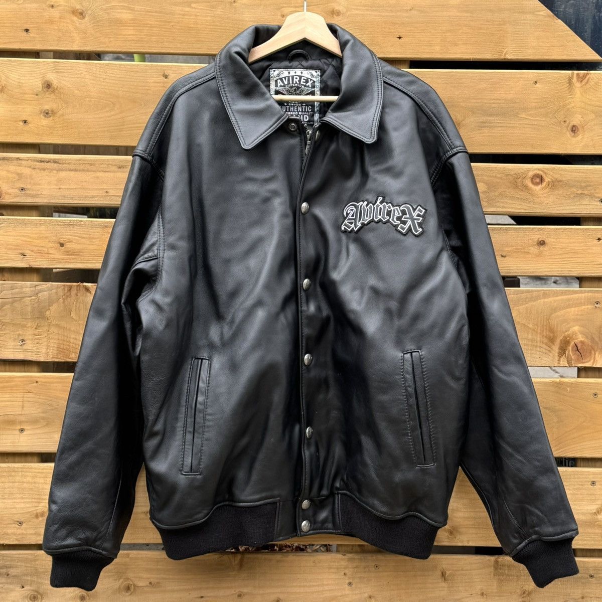 Avirex Avirex Leather Jacket Size US XL / EU 56 / 4 - 7 Thumbnail
