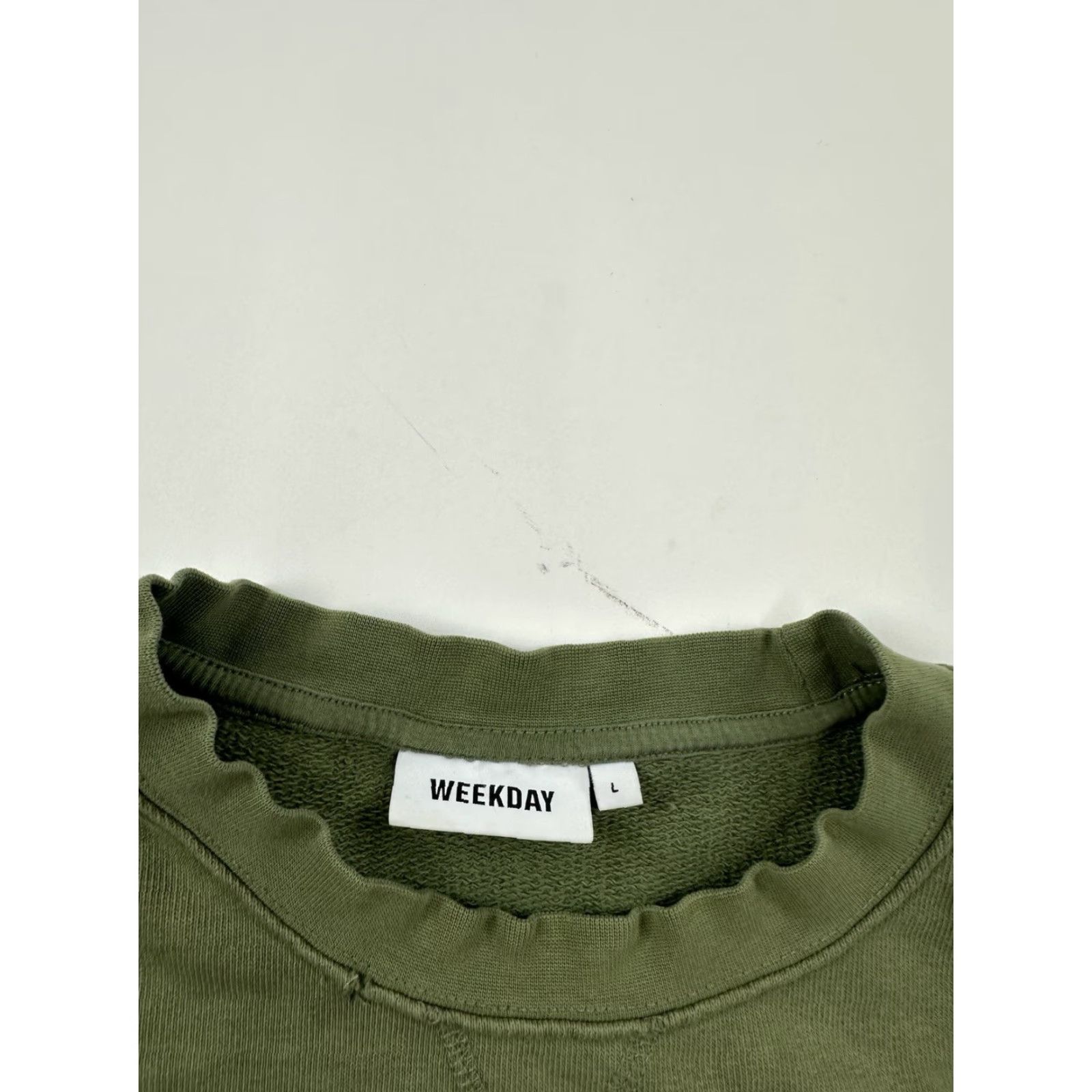 Weekday Weekday Sweatshirt Mens Large Green Crew Neck Pullover Jumper Jeffrey Size US L / EU 52-54 / 3 - 5 Thumbnail