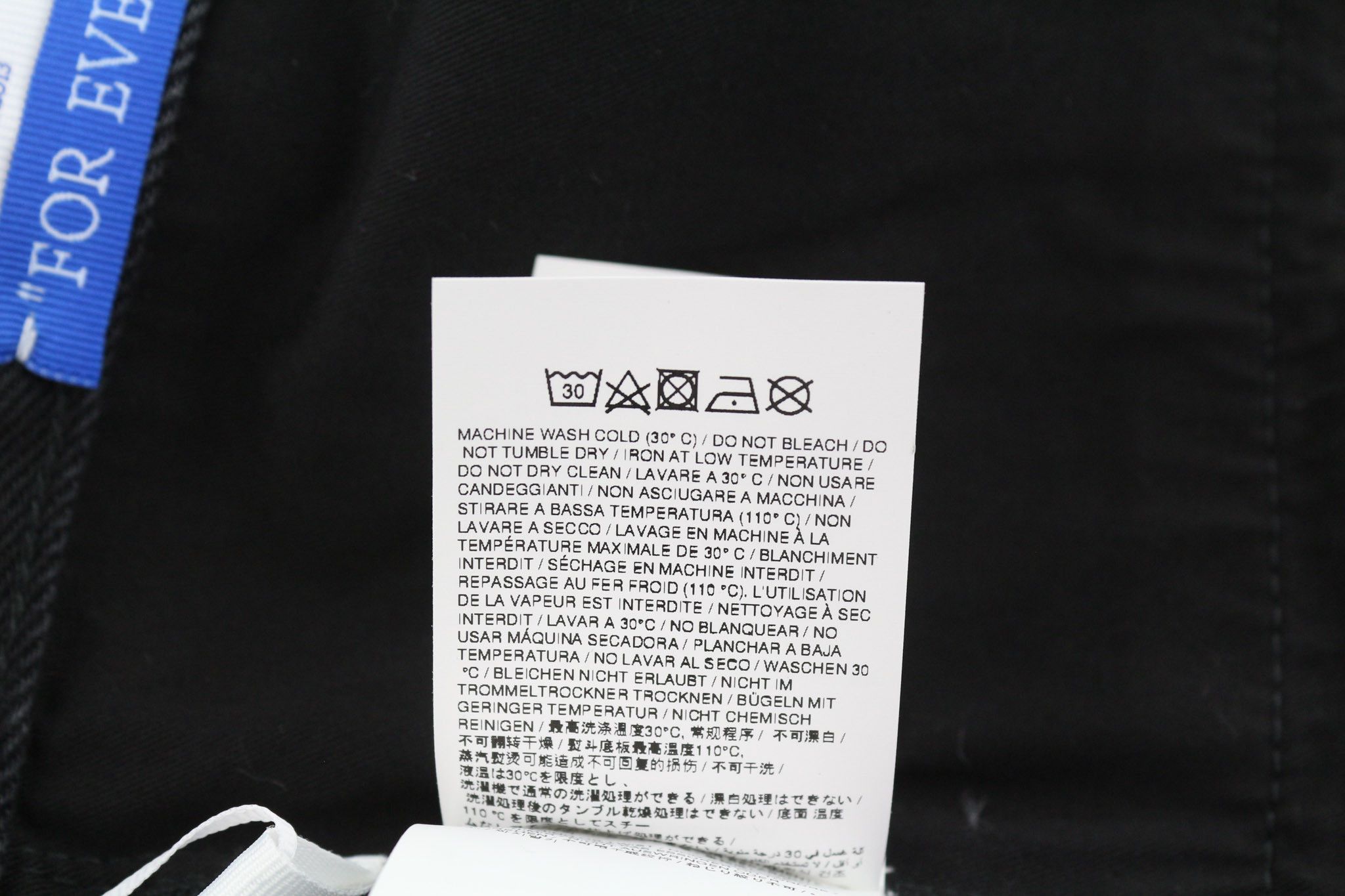 Off-White 34 Tapered 100% Cotton Vintage Black 5-Pocket 81879 Size US 34 / EU 50 - 8 Thumbnail