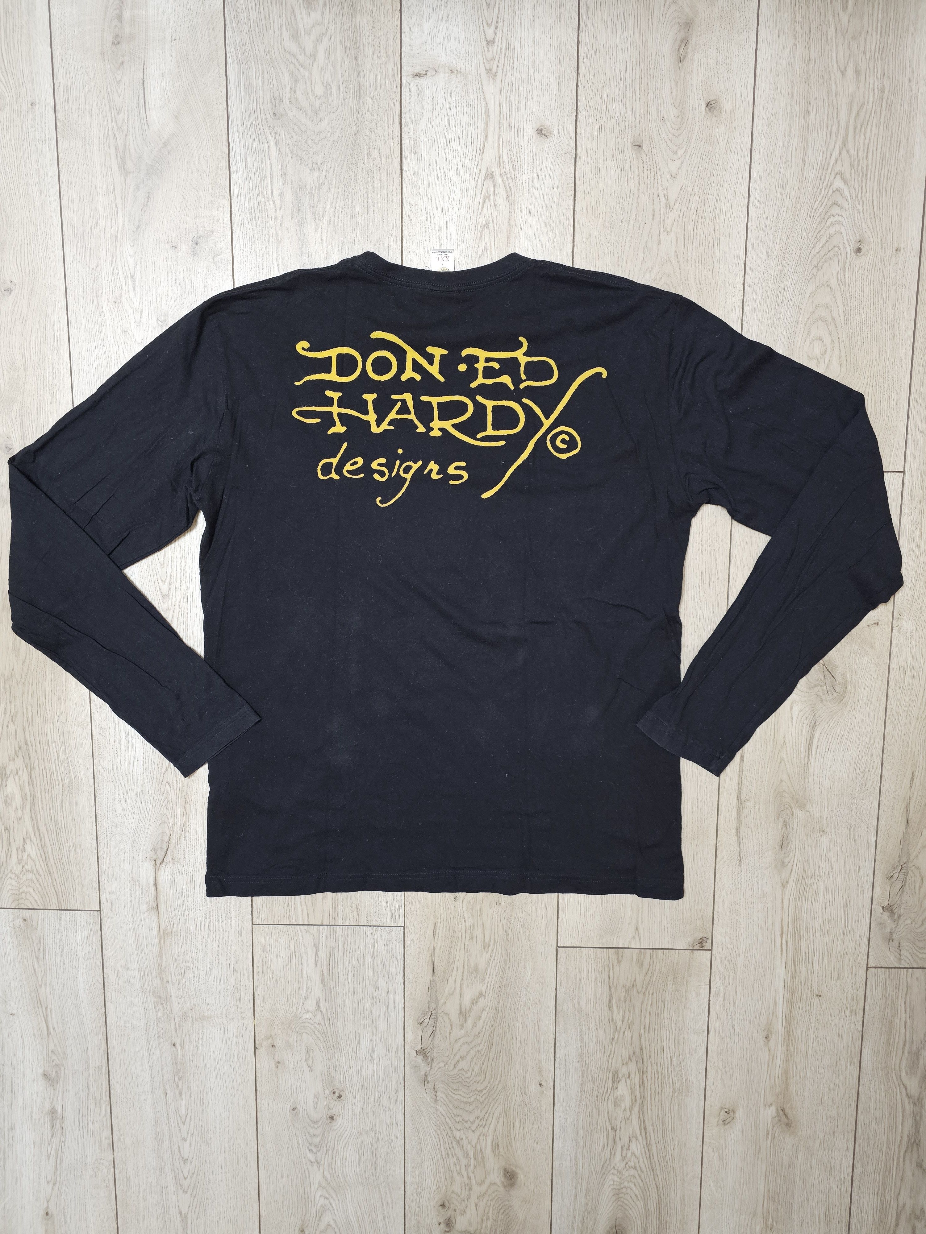 Christian Audigier × Ed Hardy × Vintage ED HARDY BY CHRISTIAN AUDIGIER SHIRT LONG 90s LONGSLEEVE Size US XXL / EU 58 / 5 - 2 Thumbnail