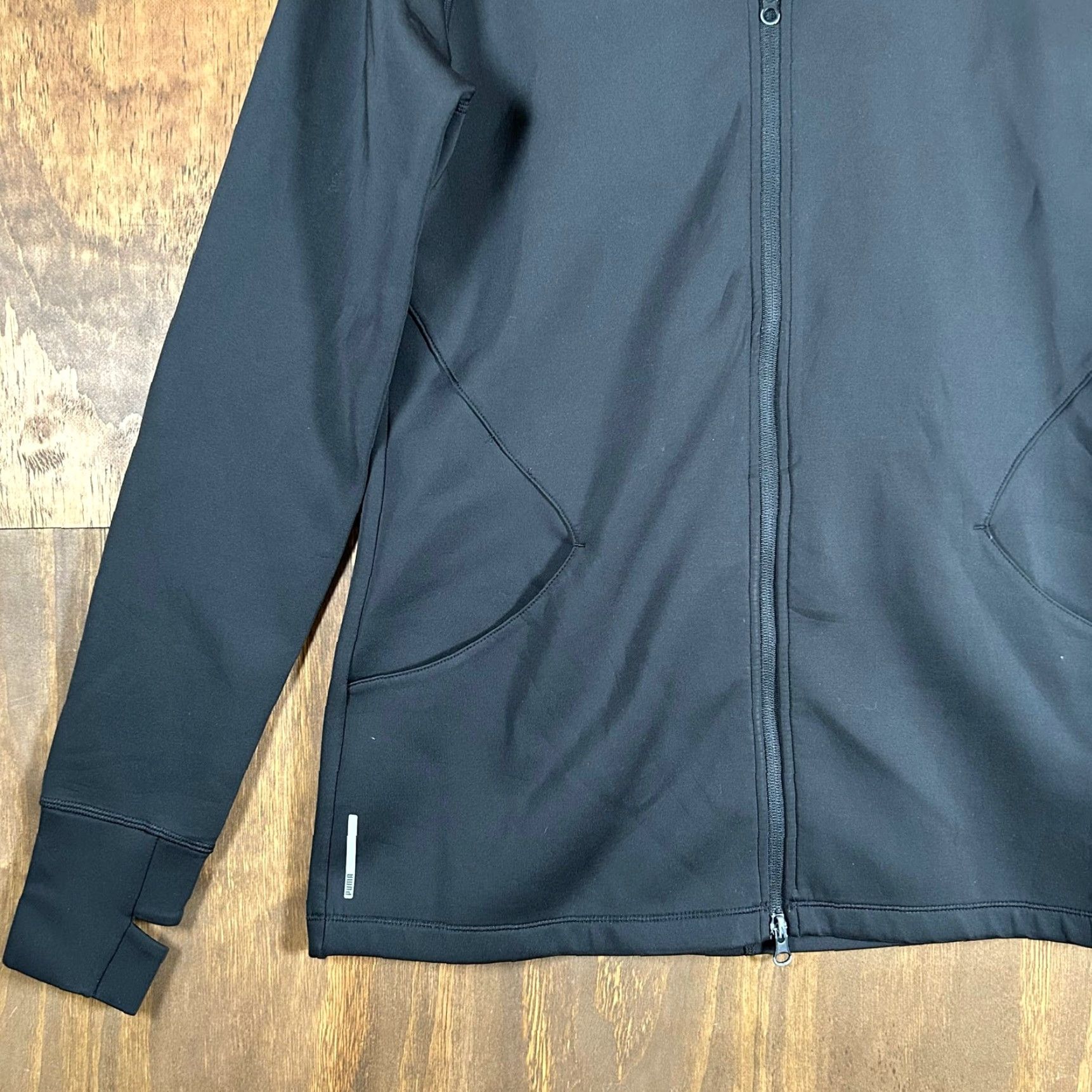 Puma Puma Jacket Black Full Zip Training Drycell Athletic Performance M Women’s Run, Cross Training, Casual, Track Jacket, Activewear, 70s? Size M / US 6-8 / IT 42-44 - 3 Thumbnail