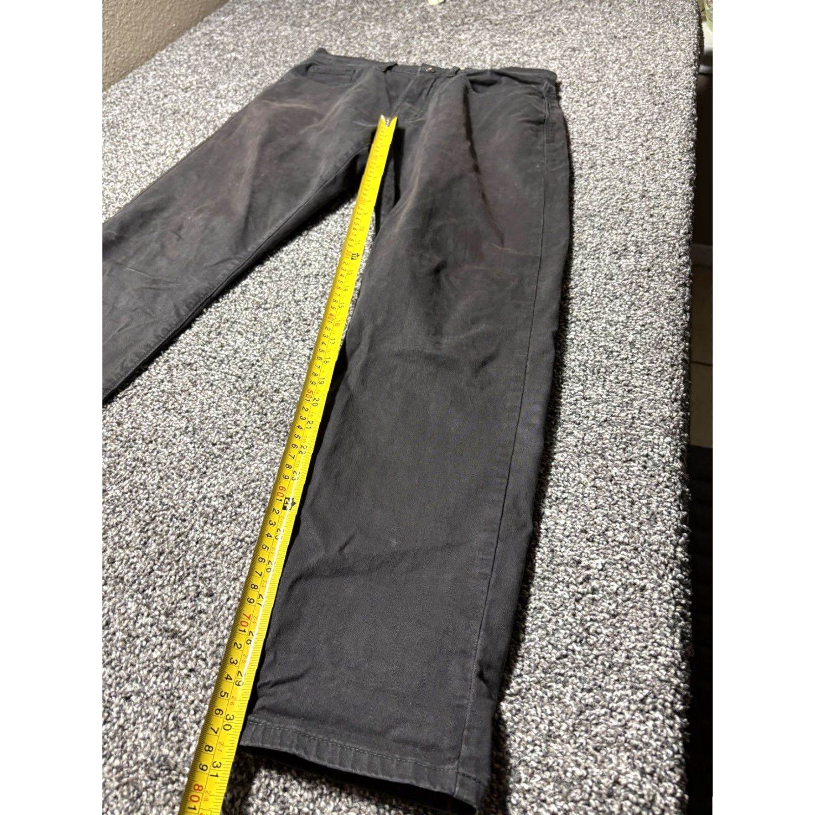 Flint And Tinder Flint and Tinder Pants Mens 31x30 Charcoal Gray Tapered Chinos Size US 31 - 5 Thumbnail