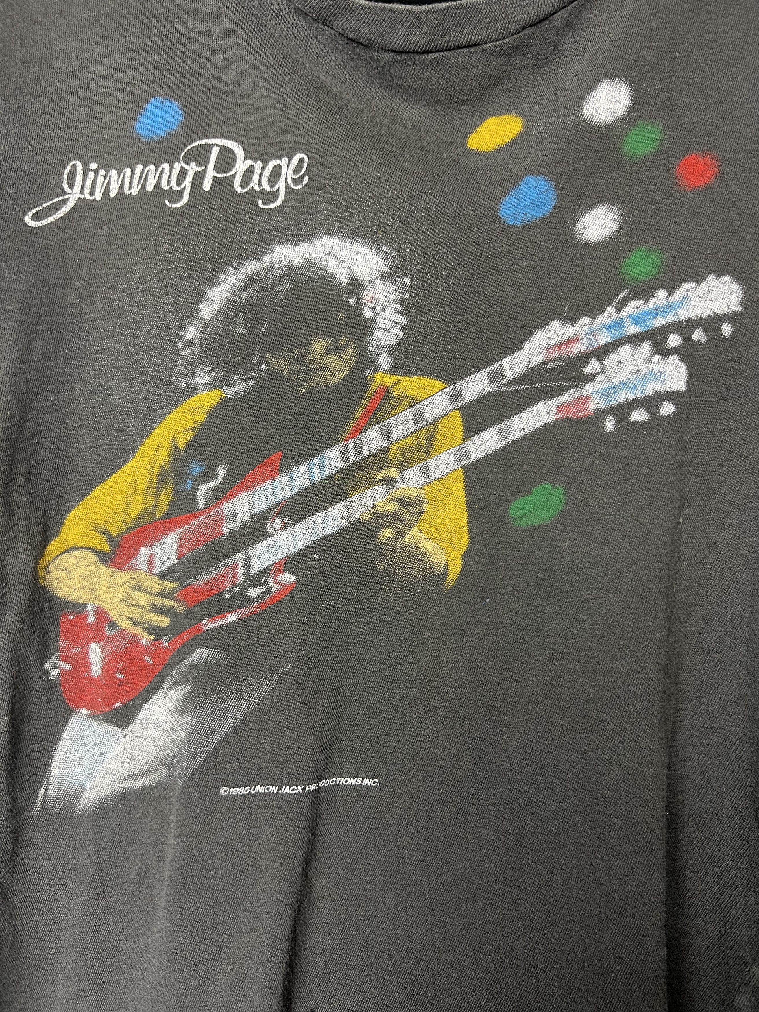Vintage Vintage 1985 Jimmy Page and The Firm Tour T-Shirt Size US S / EU 44-46 / 1 - 3 Thumbnail