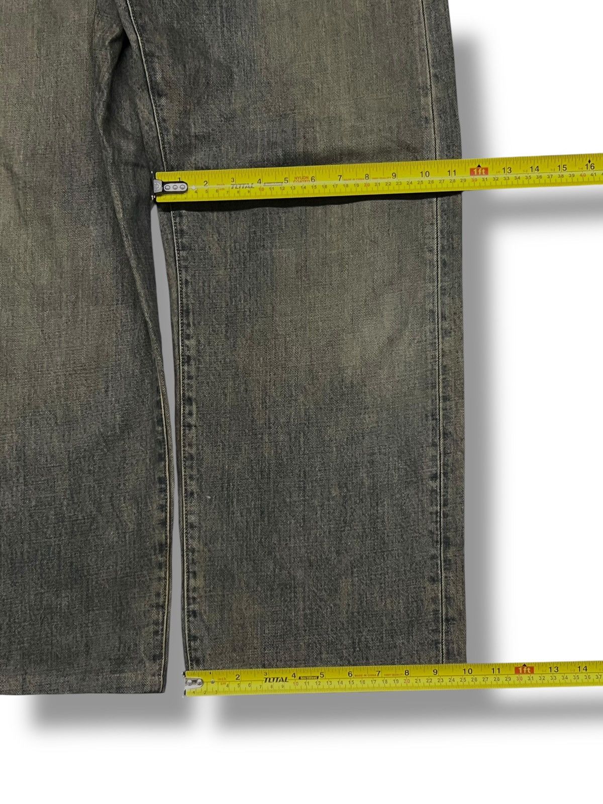 Japanese Brand Baggy Vintage Gold Rush - Faded Mud Wash Jeans Size US 32 / EU 48 - 17 Thumbnail