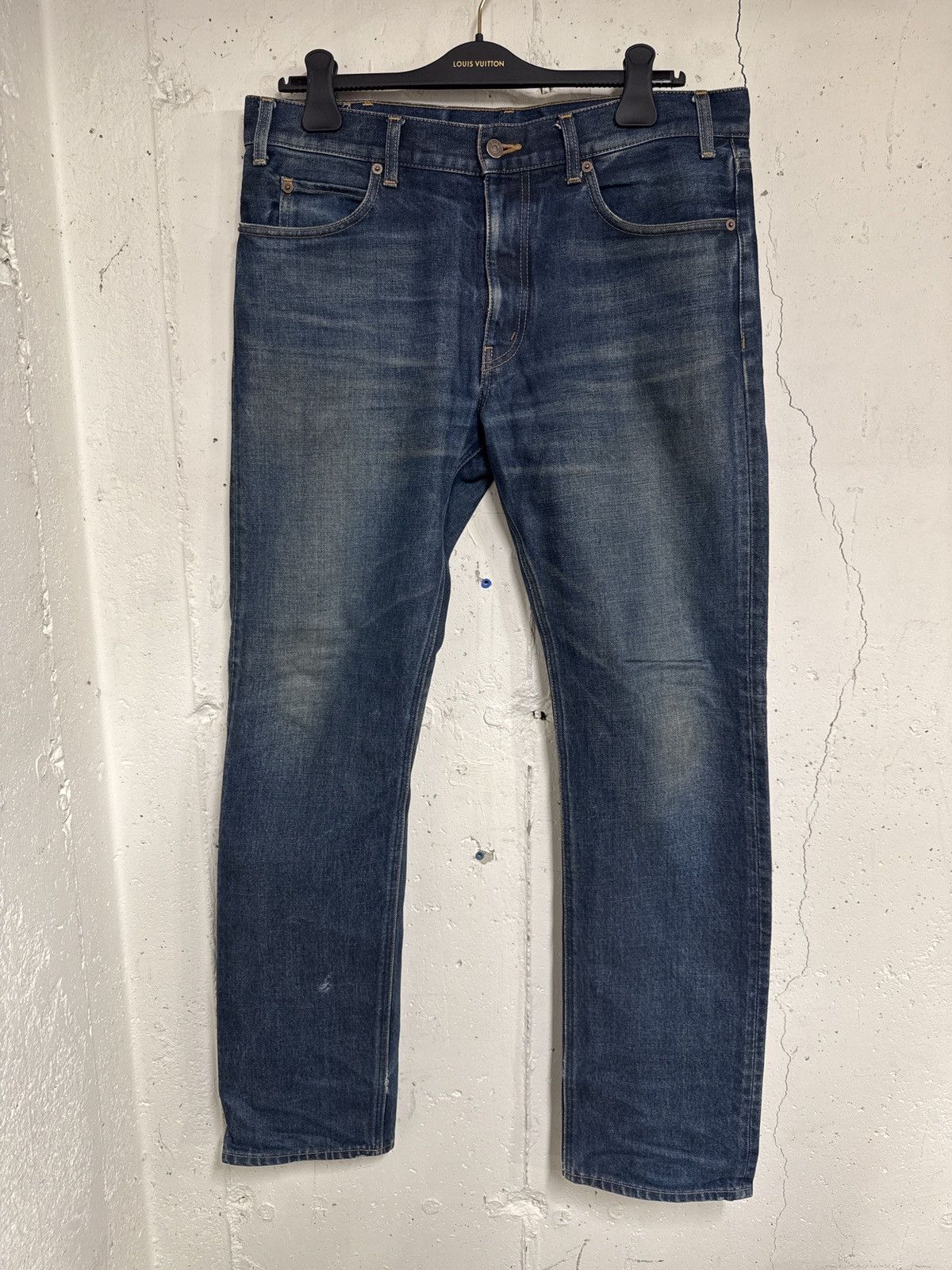 Celine Celine Dark Denim Jeans 31 Size US 31 - 1 Thumbnail