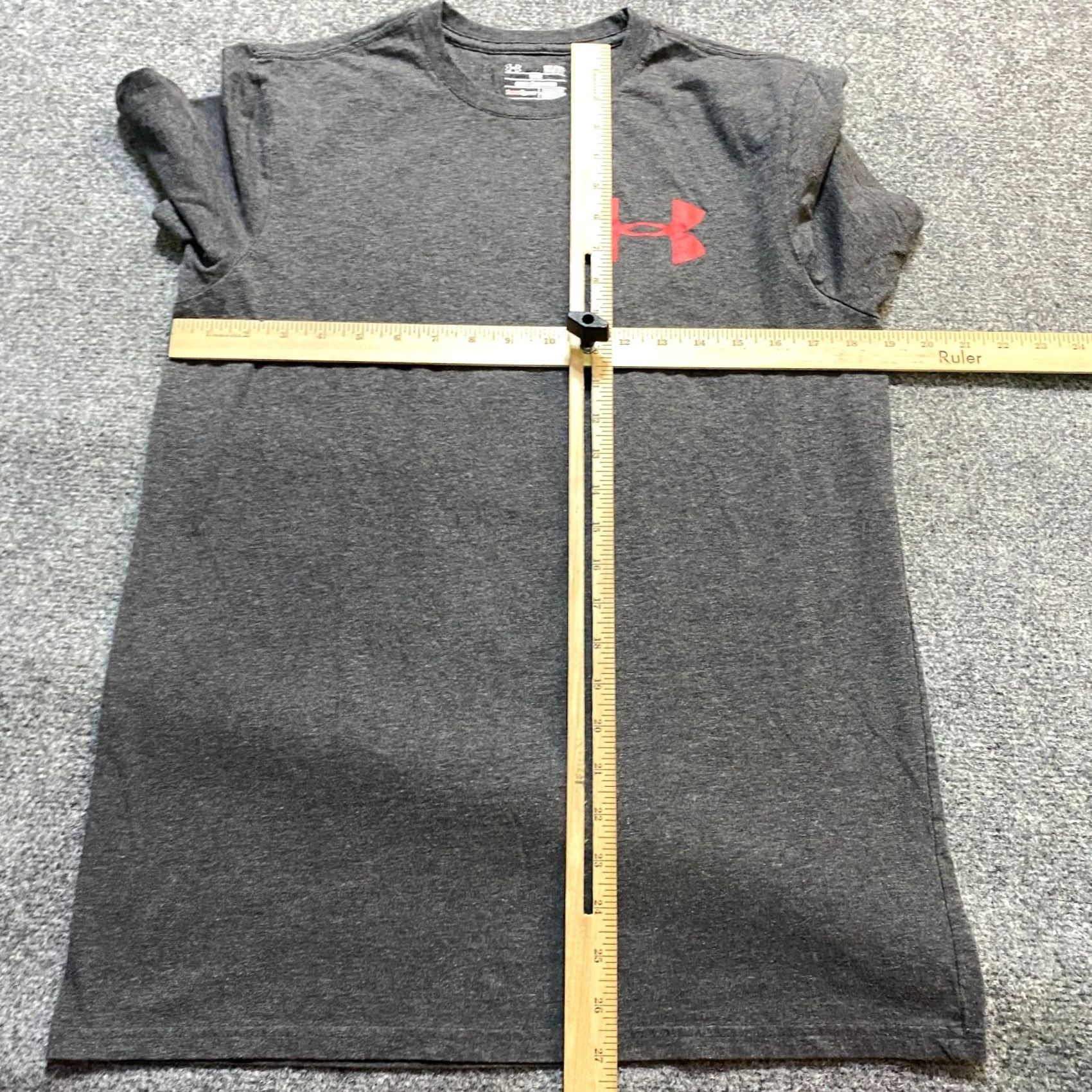 Under Armour Under Armour T-shirt Gray Double-Sided Elk American Flag Keep Hammering Mens S Crew Neck Short Sleeve Cotton Blend Shirt Size US S / EU 44-46 / 1 - 4 Thumbnail