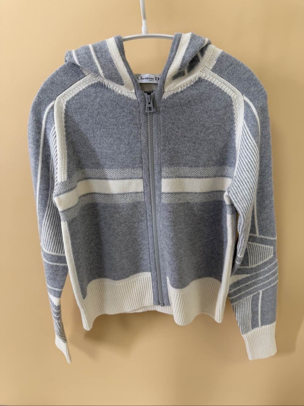 Dior Dior Logo Knit Zip Hoodie Size 36 Size XS / US 0-2 / IT 36-38 - 1 Thumbnail