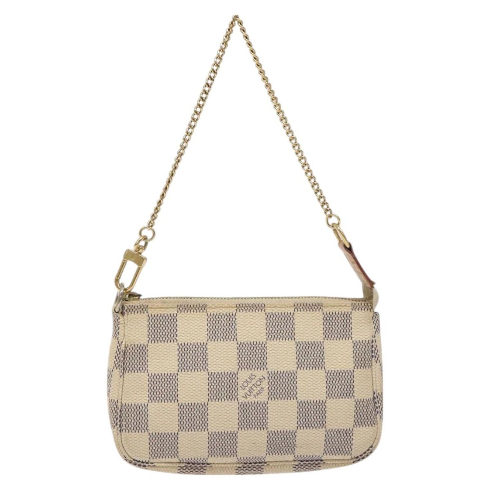 Louis Vuitton White Canvas Pochette Accessoires