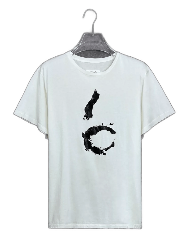 Maison Margiela Maison Margiela Logo Print White T-Shirt Size US XS / EU 42 / 0 - 1 Thumbnail