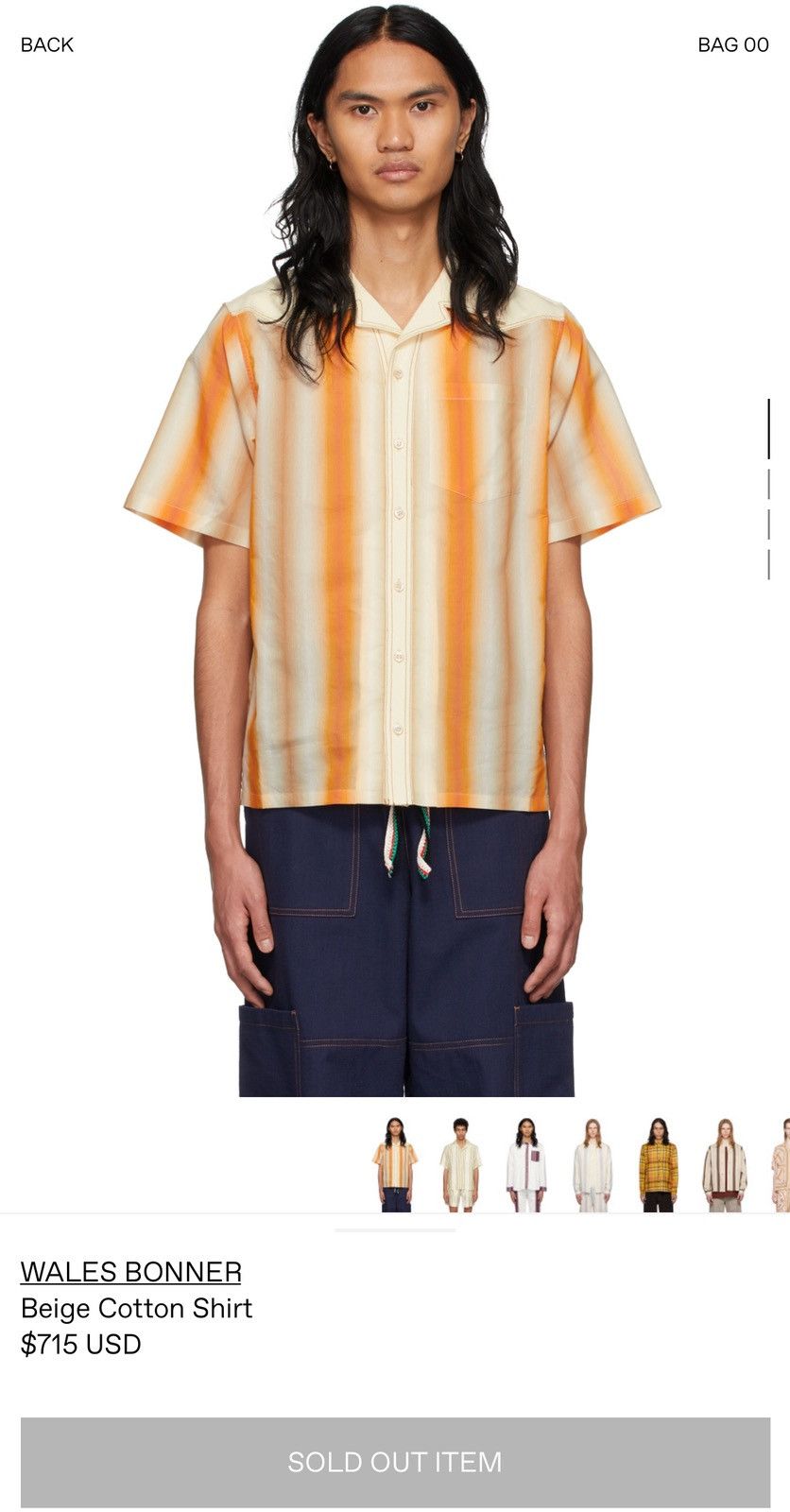 Wales Bonner Wale Bonner Cotton Shirt Size US XL / EU 56 / 4 - 5 Thumbnail