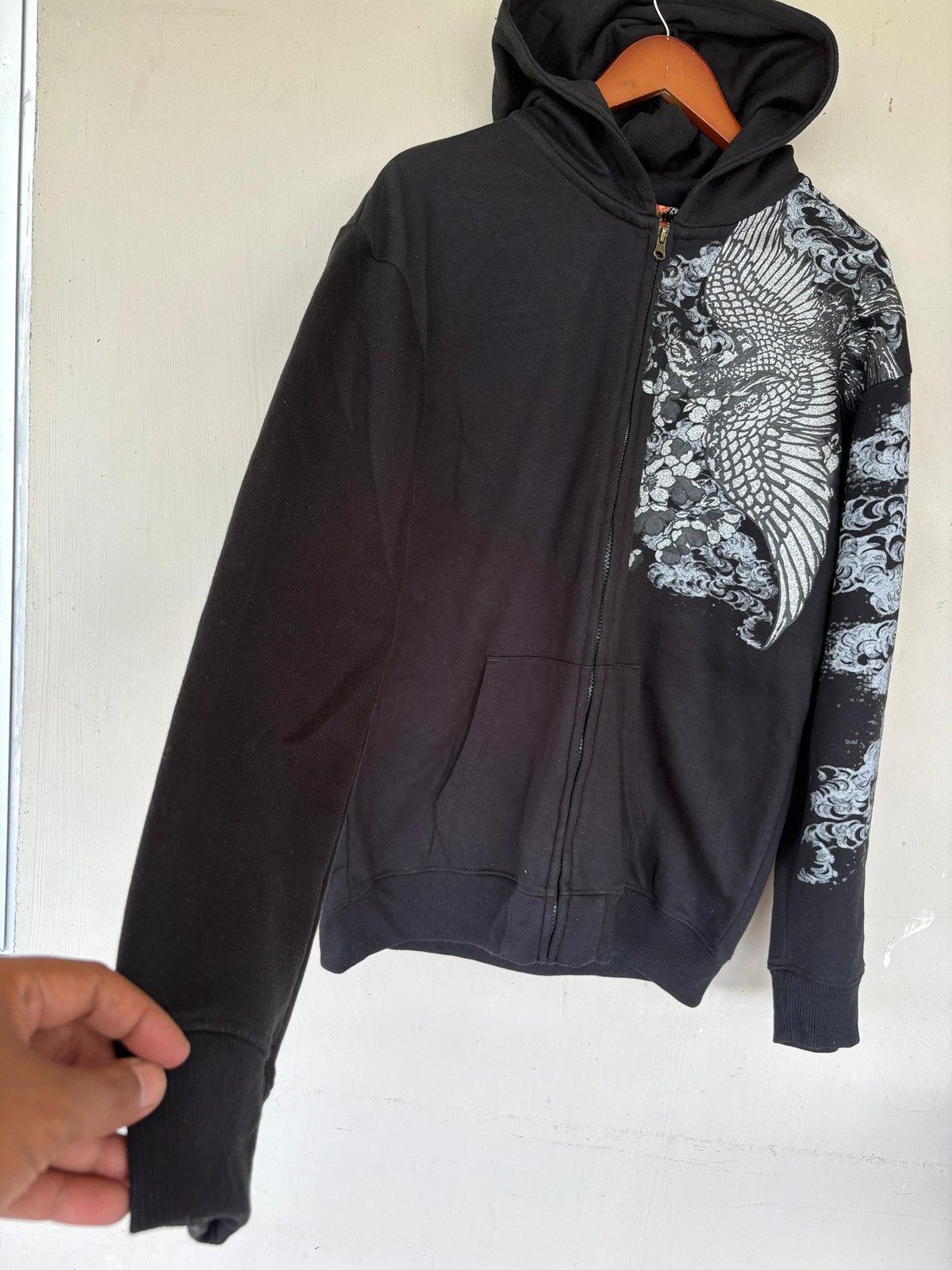 Japanese Brand VTG Phoenix Hoodie Full Print Design Japan art Stlye Size US L / EU 52-54 / 3 - 2 Thumbnail