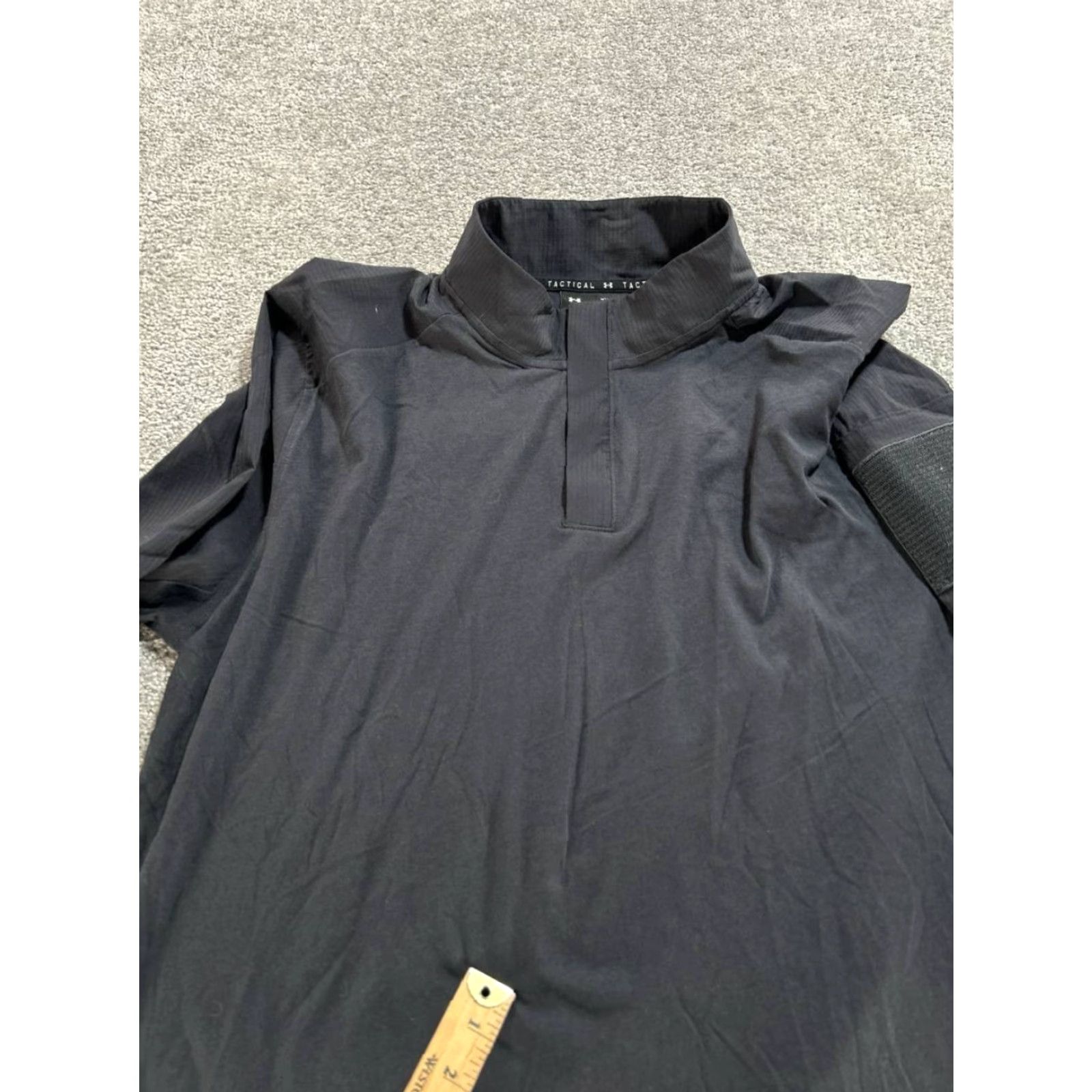 Under Armour Under Armour Sweater Mens XXL Black Tactical Quarter Zip Shirt Pullover Winter Casual Logo Mens XXL Black Size US XXL / EU 58 / 5 - 6 Thumbnail