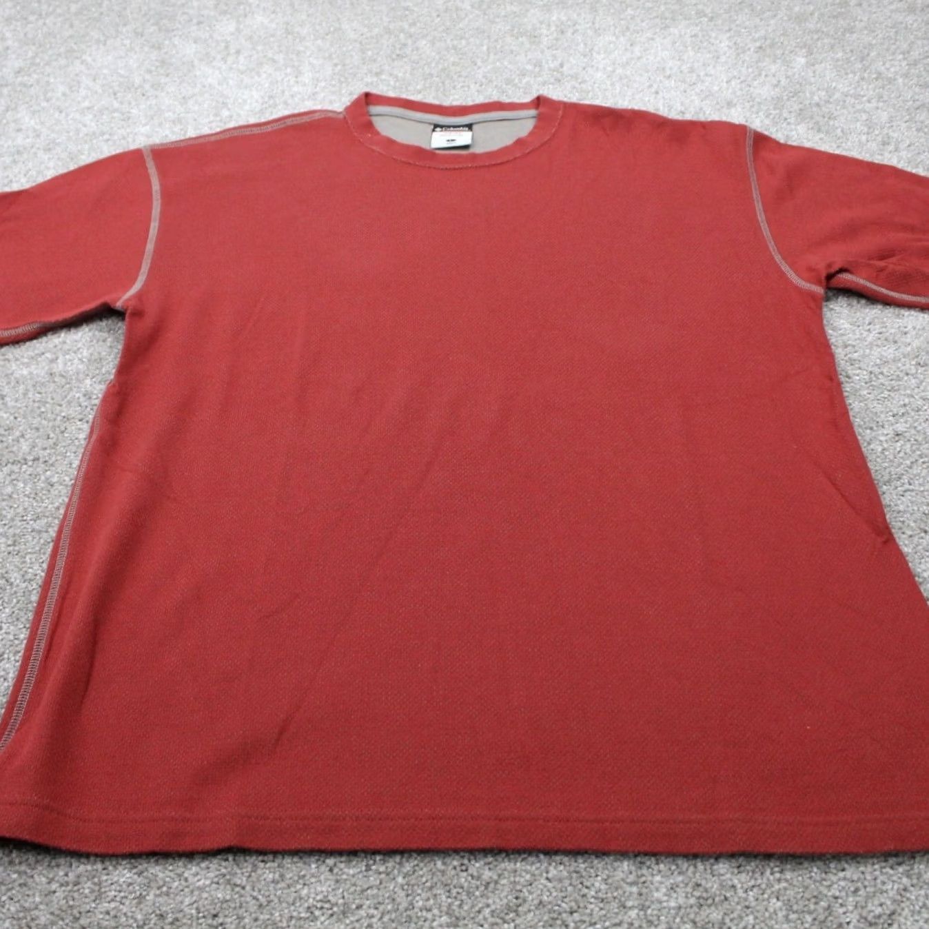 Vintage Columbia XCO Shirt Mens Large Red Cotton Short Sleeve Crewneck Pullover Size US L / EU 52-54 / 3 - 2 Thumbnail