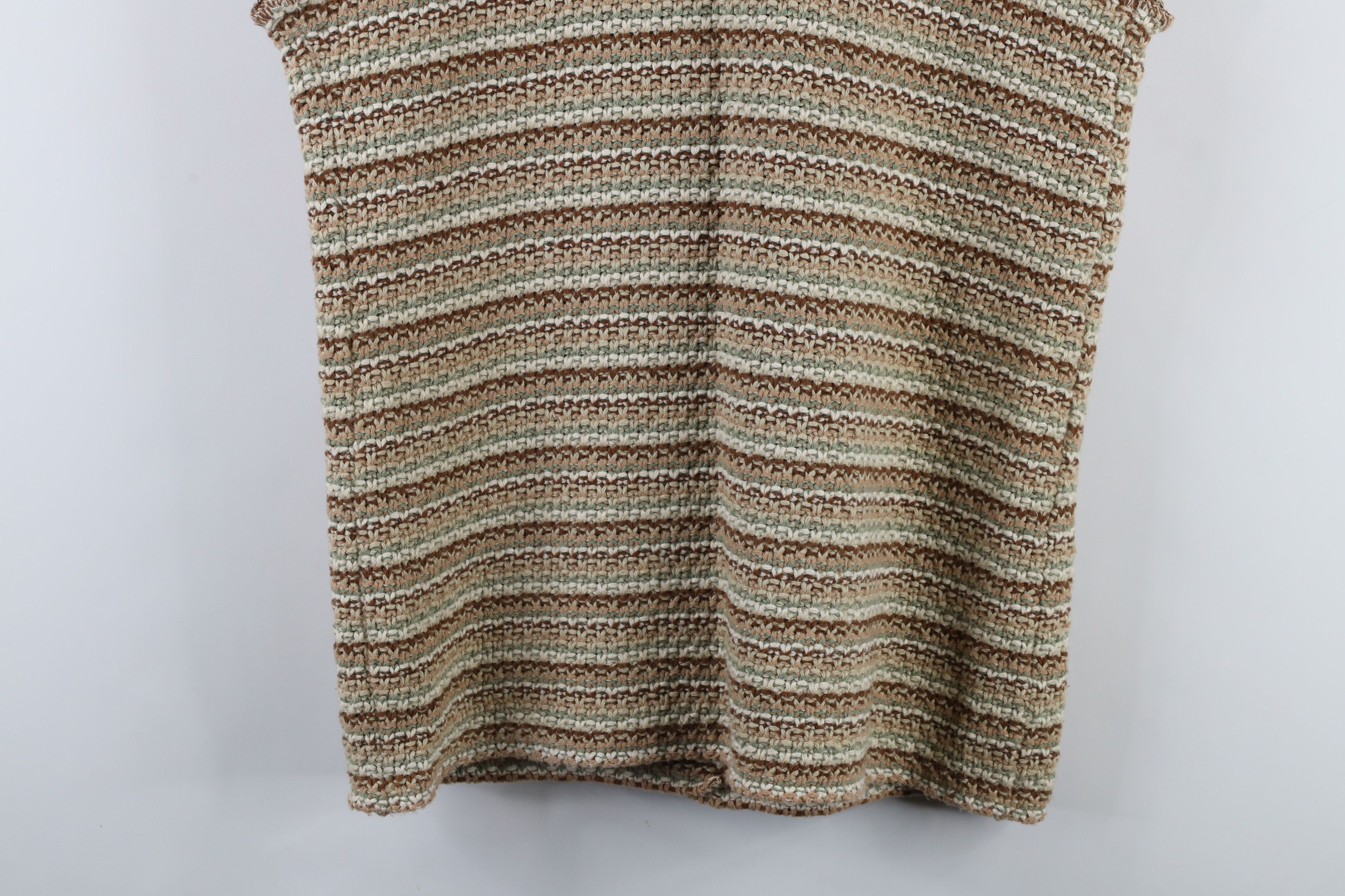 Vintage Vintage 90s Streetwear Tone Knit Cardigan Sweater Vest USA Size XL / US 12-14 / IT 48-50 - 11 Thumbnail