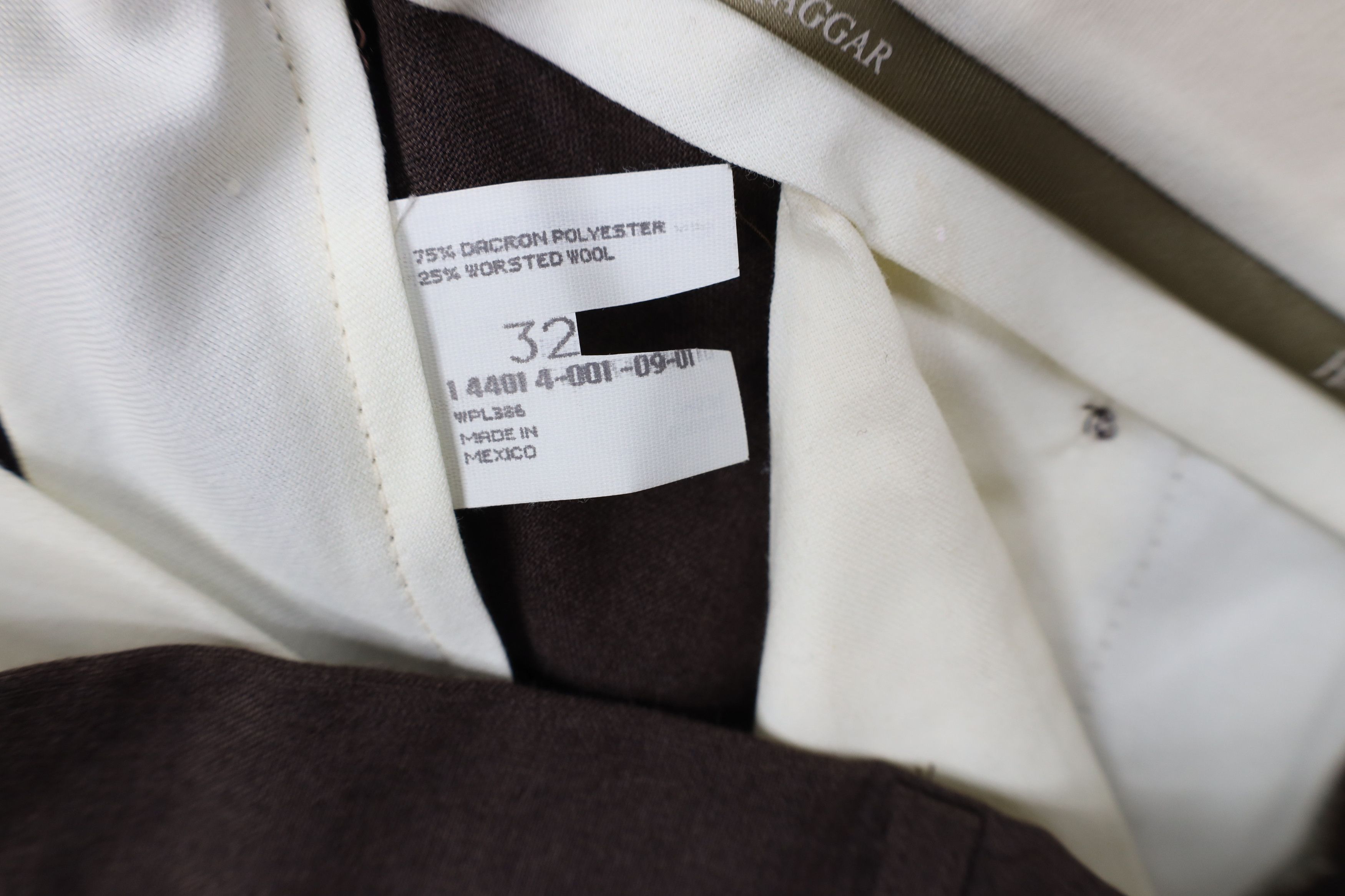 Vintage Vintage 90s Streetwear Wool Blend Wide Leg Chino Pants Brown Size US 32 / EU 48 - 7 Thumbnail
