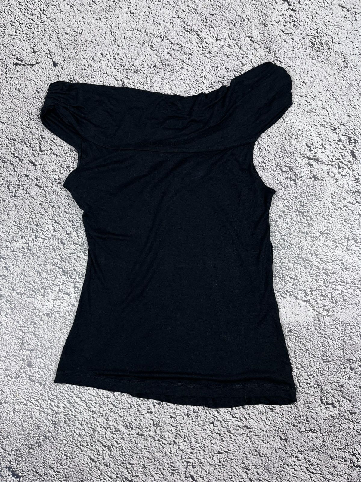 Versus Versace Vintage Y2K Gothic Versus Versace Draped Cross Neck Top Size L / US 10 / IT 46 - 7 Thumbnail