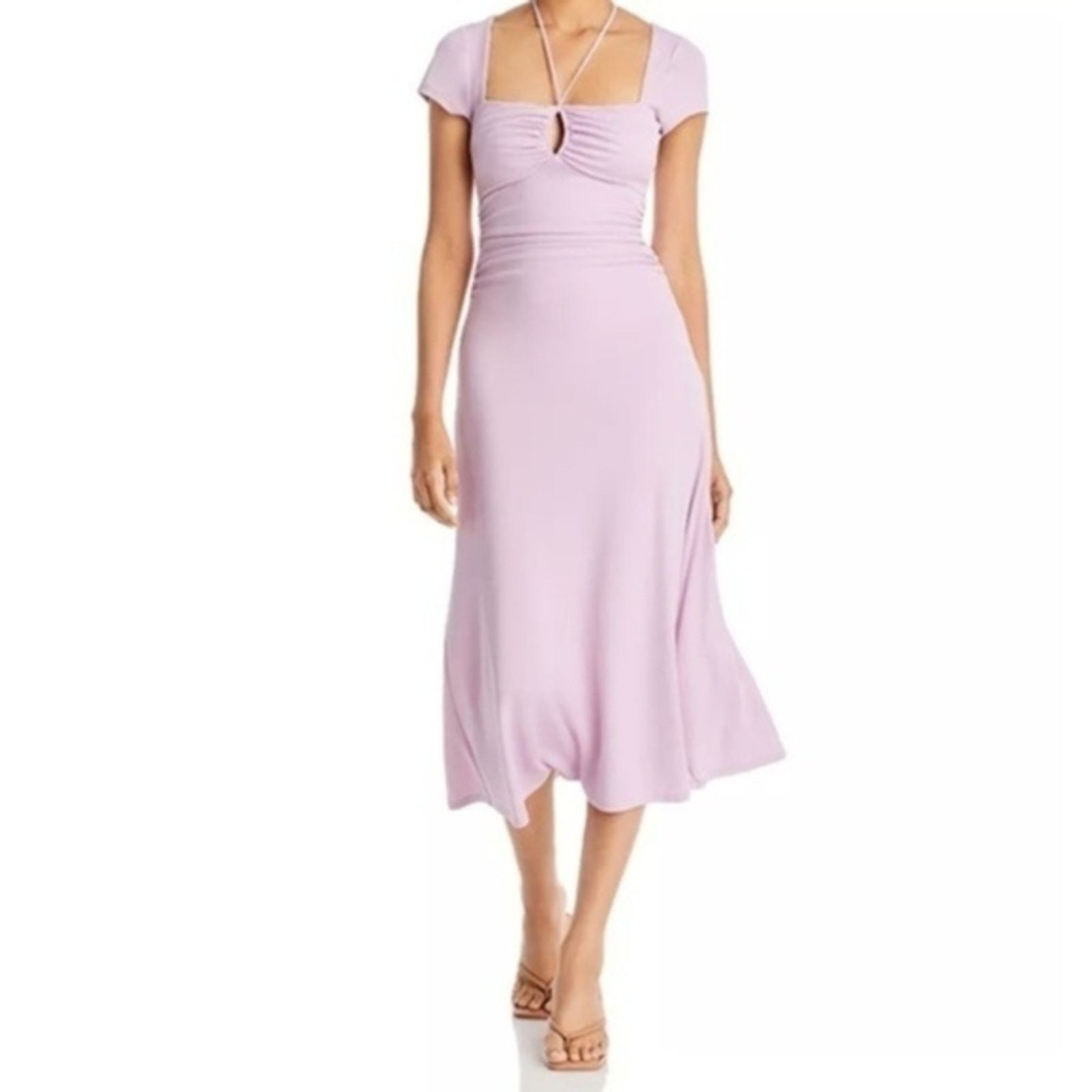 Cinq a Sept Cinq a Sept. New! Midi Ruched Dress Size XS / US 0-2 / IT 36-38 - 5 Thumbnail
