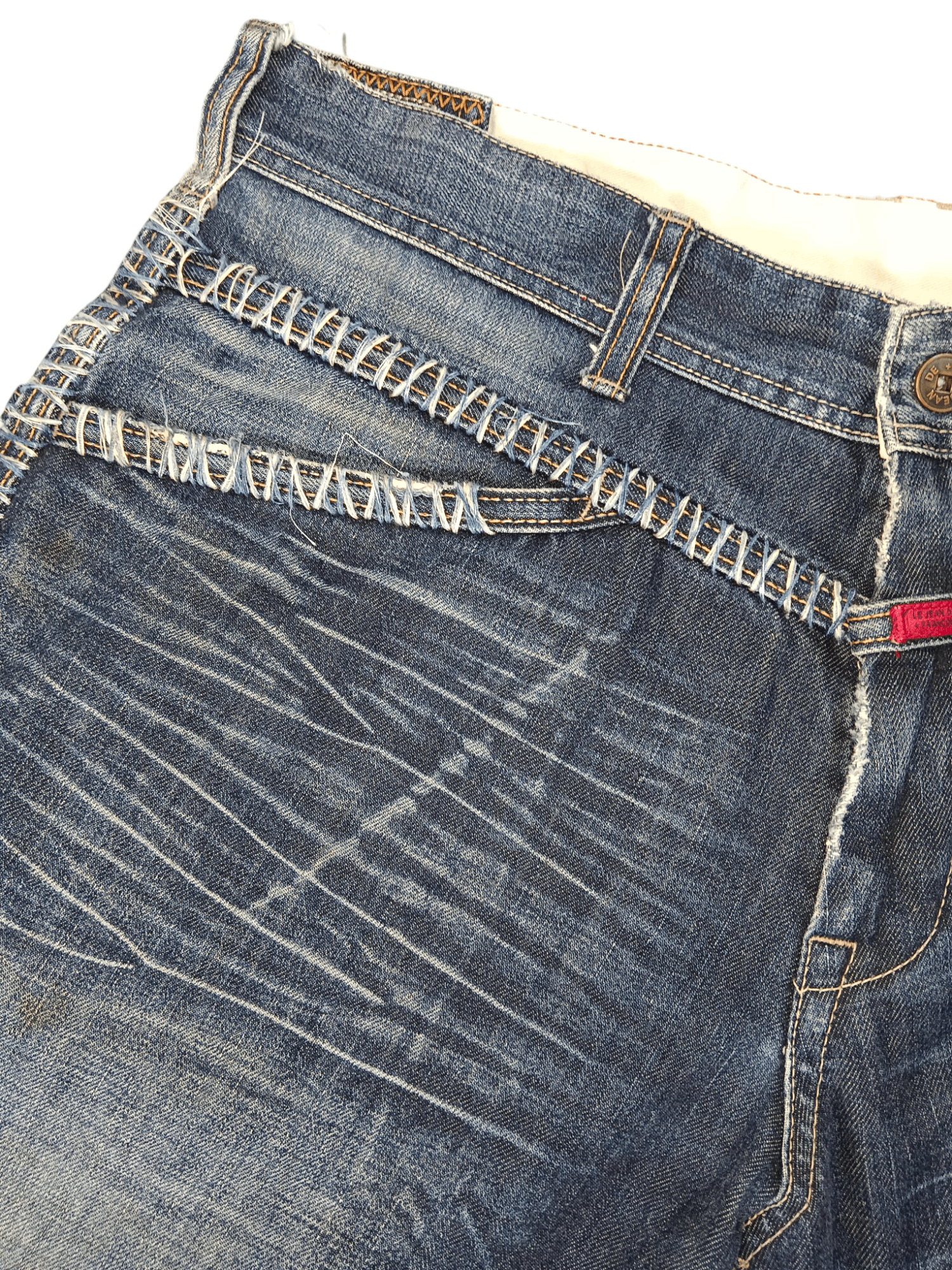 Marithe + Francois Girbaud 🔥Hot🔥 MFG Embroidery Baggy Denim Size US 35 - 9 Thumbnail