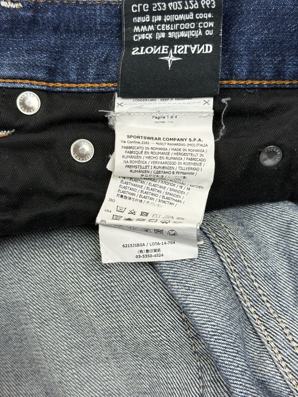 Stone Island Stone Island SS15 Denim Jeans Blue Size W31 Size US 31 - 11 Thumbnail