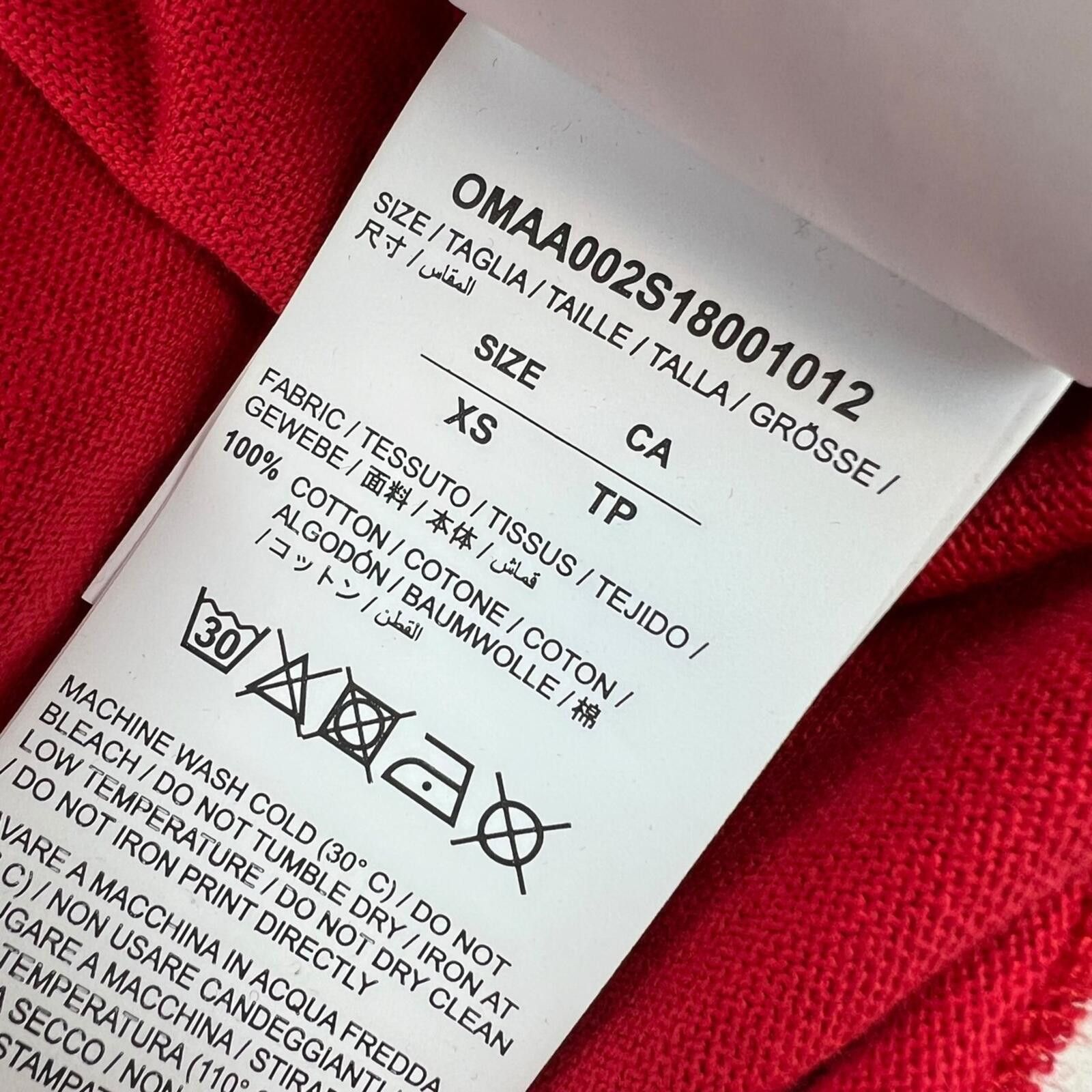 Off-White Off-White Mona Lisa Red T Shirt Size US XS / EU 42 / 0 - 5 Thumbnail