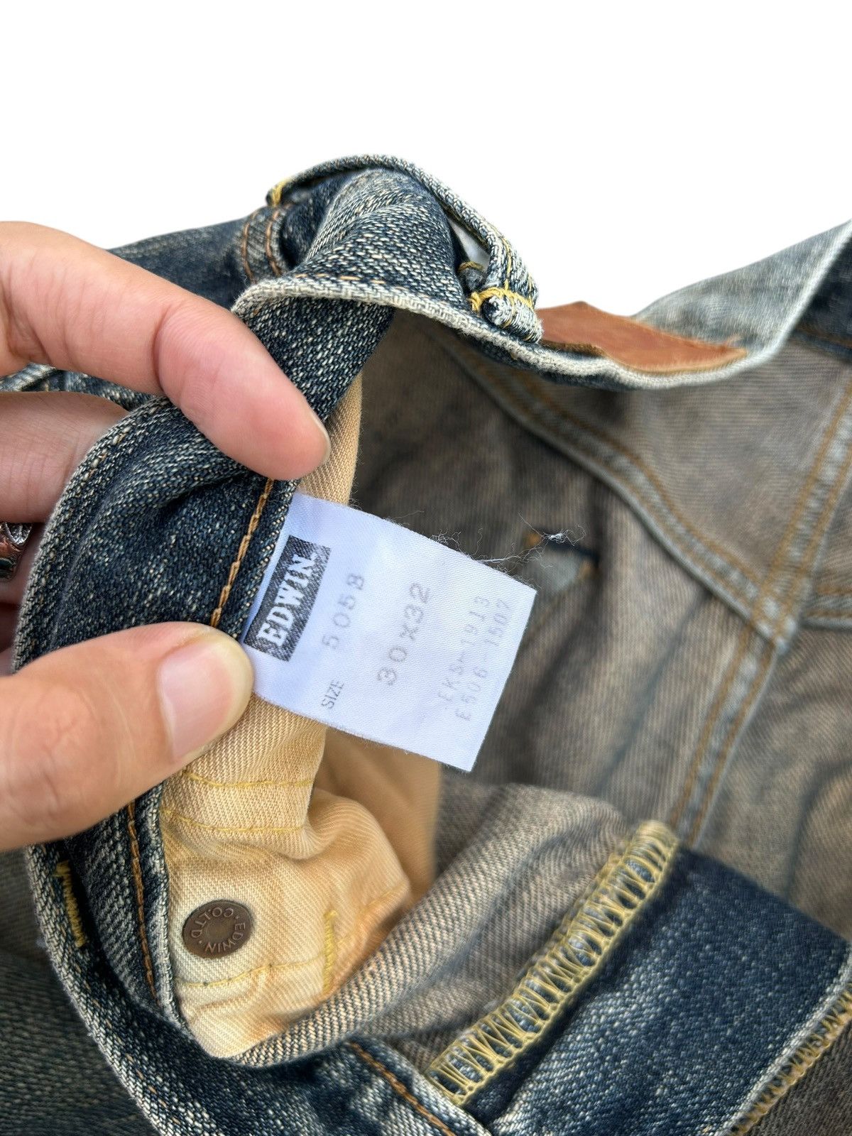 Kapital Vintage Edwin 505ZXX Selvedge Rusty Distressed Denim Jeans Size US 31 - 8 Thumbnail