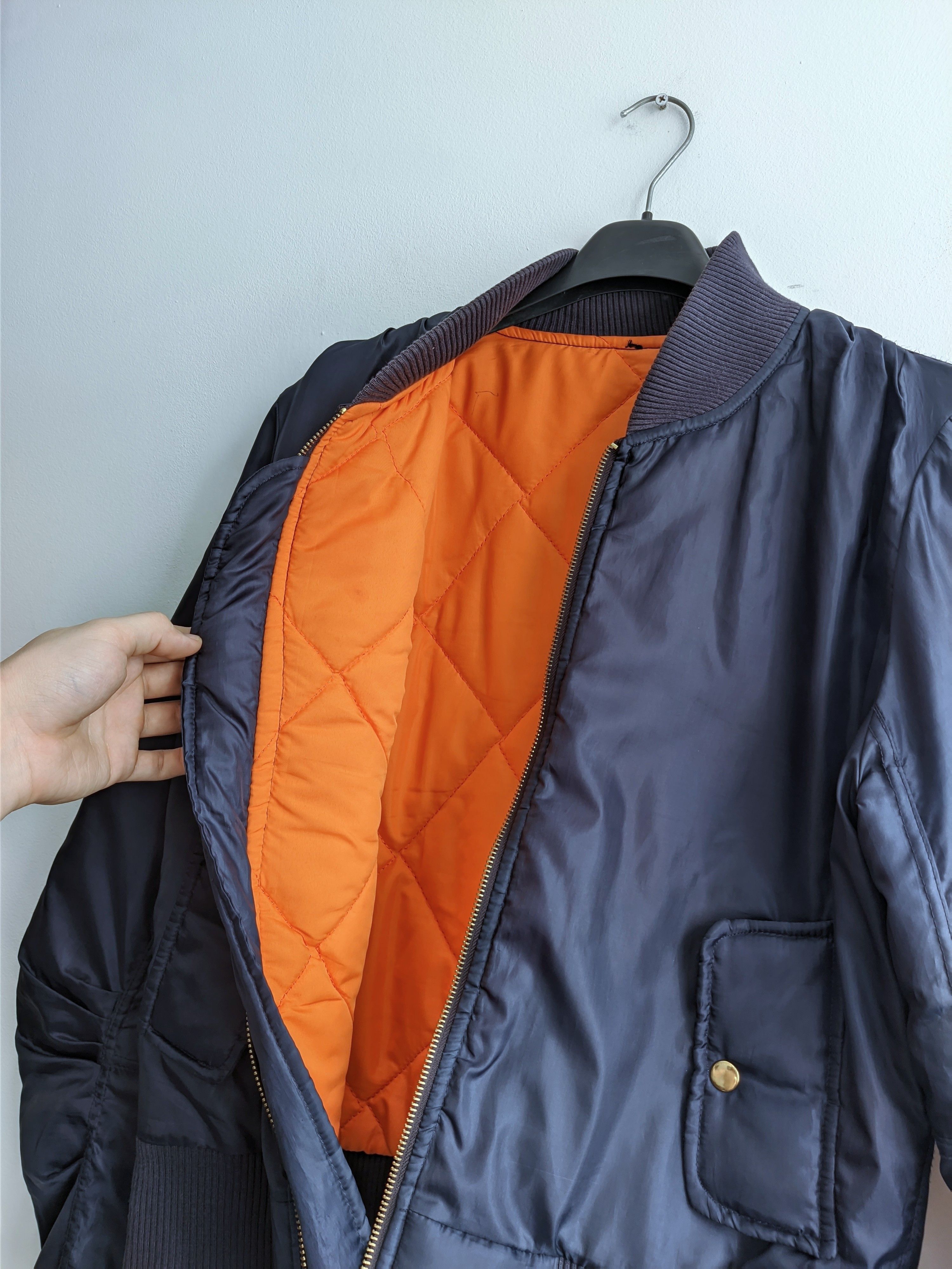 Vintage MA-1 vintage bomber jacket 90s black y2k Size US S / EU 44-46 / 1 - 7 Thumbnail