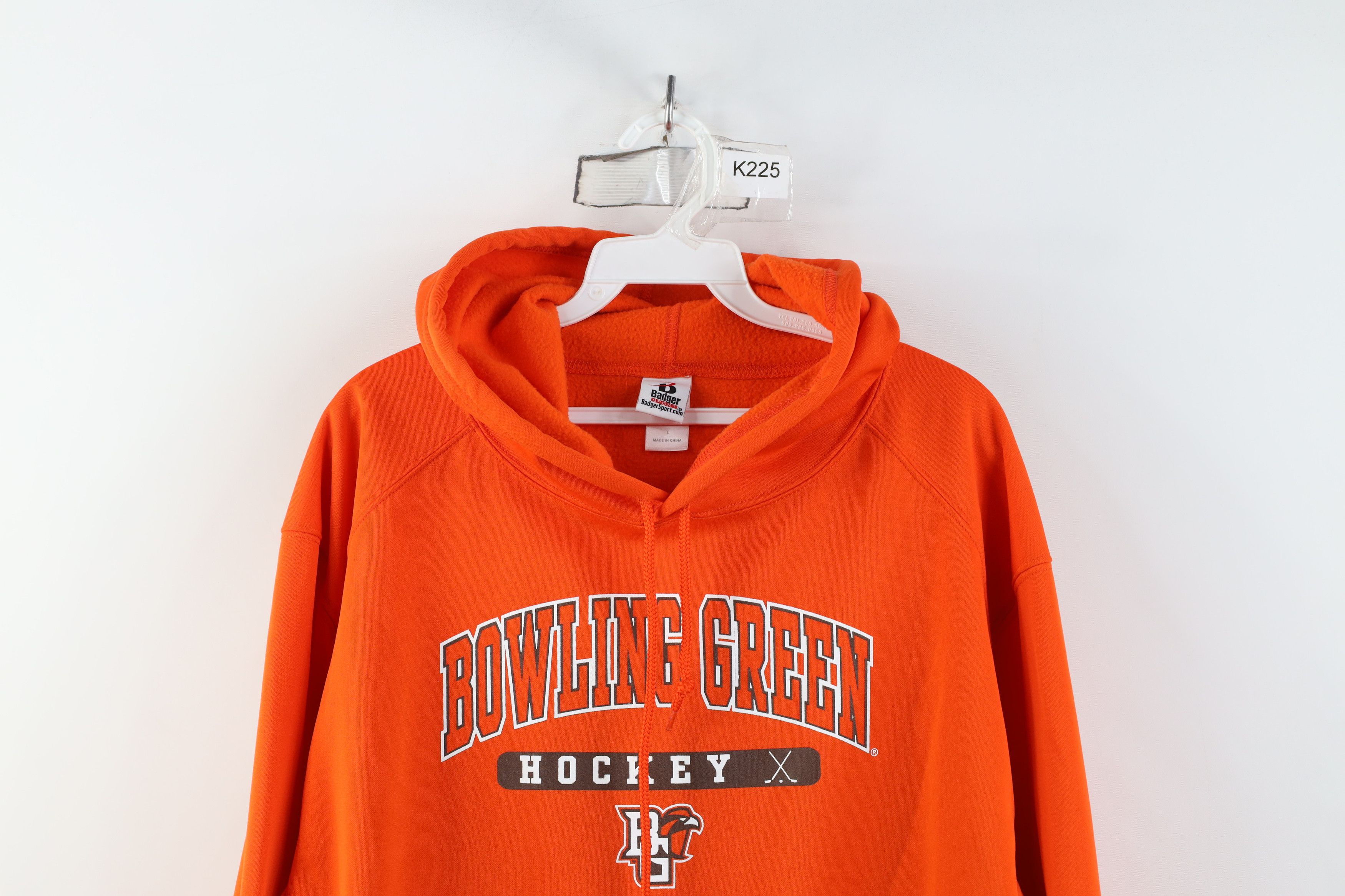 Vintage Vintage Bowling Green State University Hockey Hoodie Orange Size US L / EU 52-54 / 3 - 2 Thumbnail