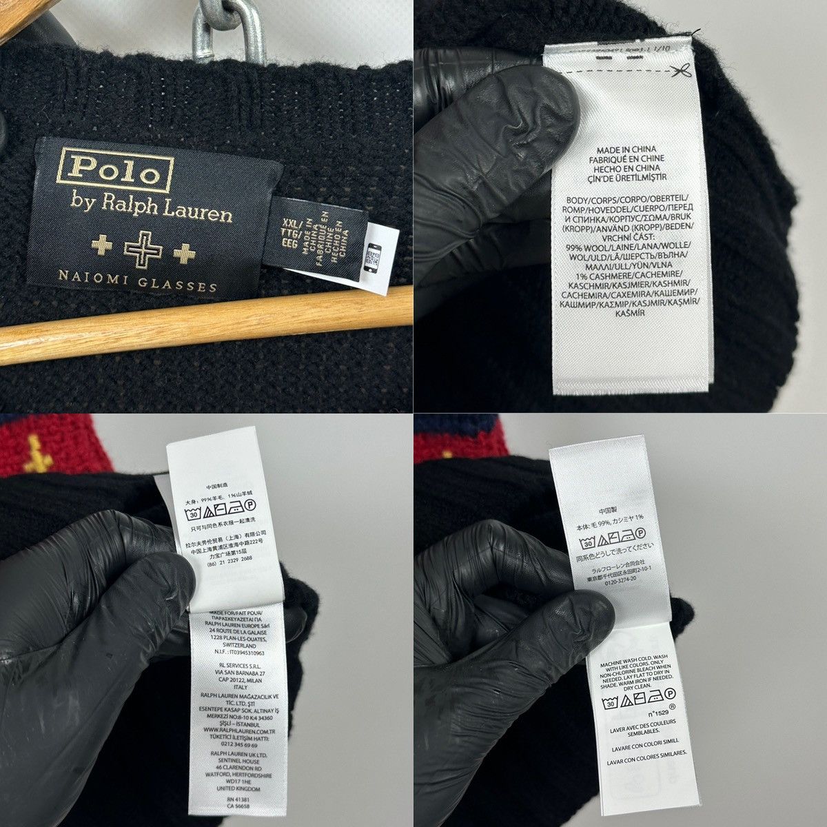Polo Ralph Lauren Polo Ralph Lauren x Naiomi Glasses Wool/Cashmere Sweater Size US XXL / EU 58 / 5 - 24 Thumbnail
