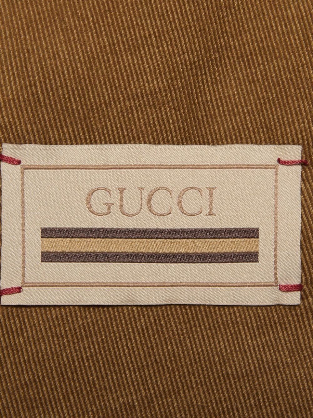 Gucci o1s1wg110125 Velvet Corduroy Formal Jacket in Brown Size US L / EU 52-54 / 3 - 6 Thumbnail
