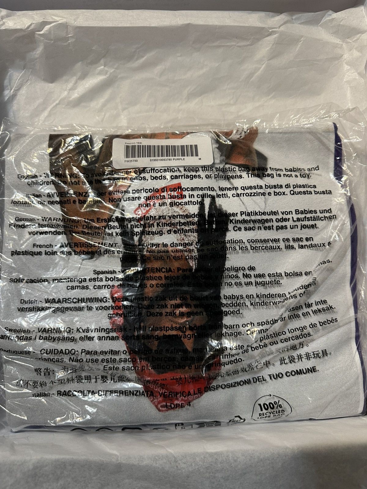 Supreme Supreme Playboy Carti Tee Purple Medium Size US M / EU 48-50 / 2 - 2 Thumbnail