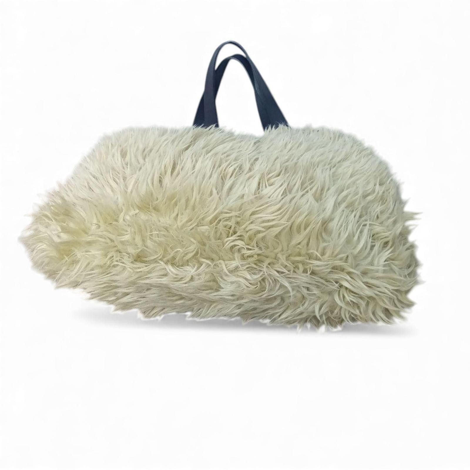 Vivienne Westwood Vivienne Westwood - Faux Fur Tote Handbag with Logo Charm Size ONE SIZE - 6 Thumbnail