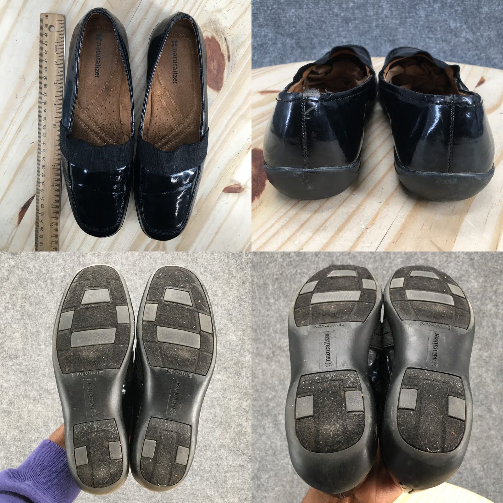 Naturalizer Naturalizer Freeda Loafer Black Patent Leather Slip-On Low Top Womens 7M Casual Shoes Size M / US 6-8 / IT 42-44 - 8 Thumbnail