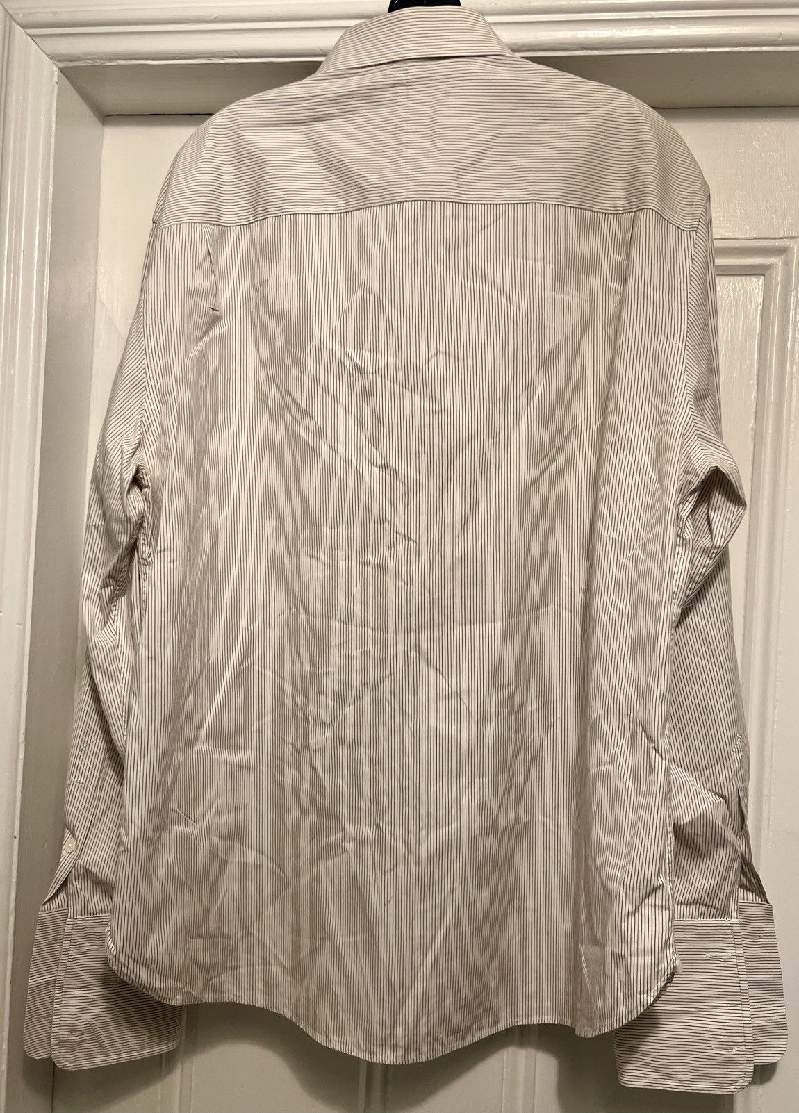 John Varvatos Authentic John Varvatos USA striped dress button up shirt 16 Size US XL / EU 56 / 4 - 5 Thumbnail