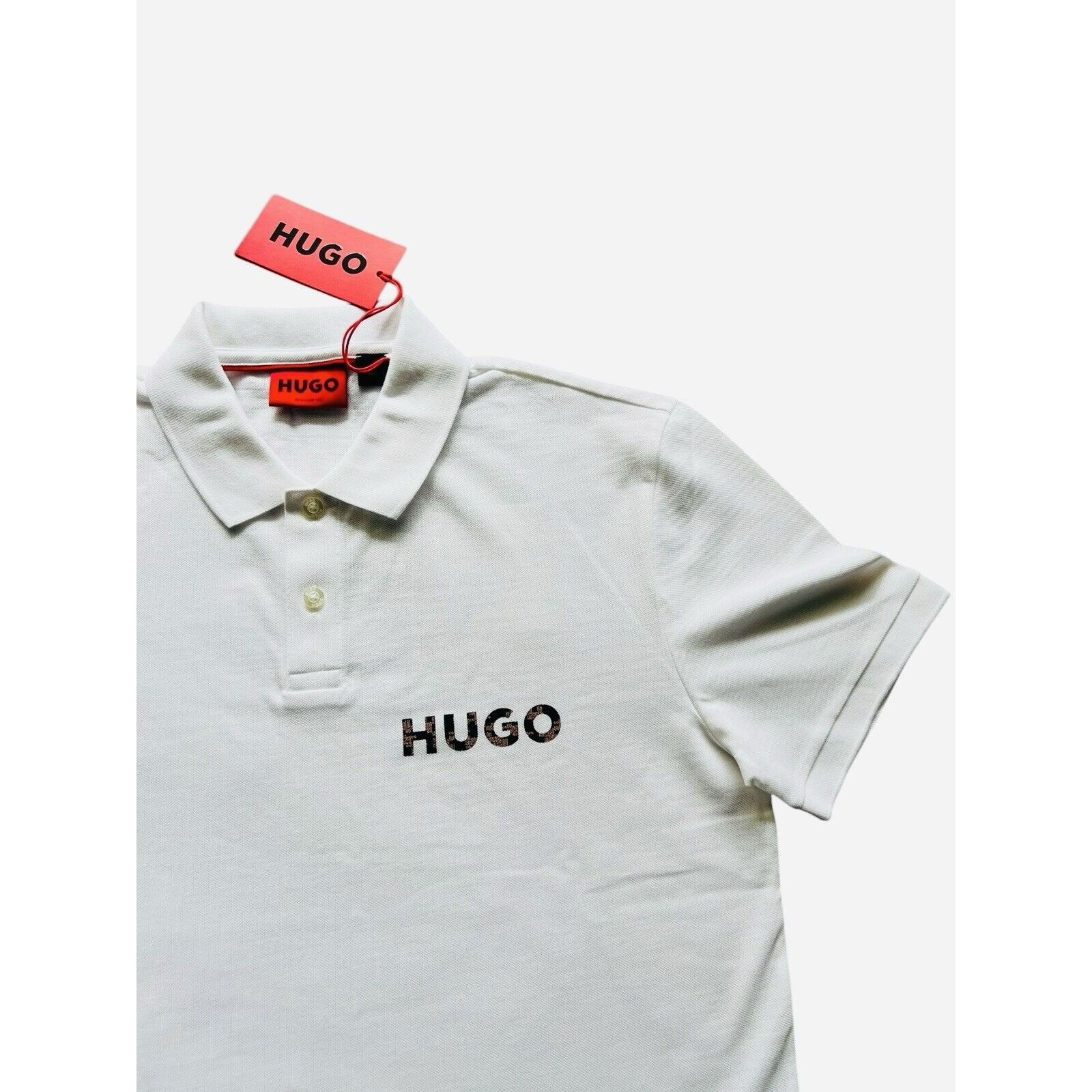 Hugo Boss Hugo Boss Men Delongu Logo Polo Shirt White Size S Size US S / EU 44-46 / 1 - 2 Thumbnail
