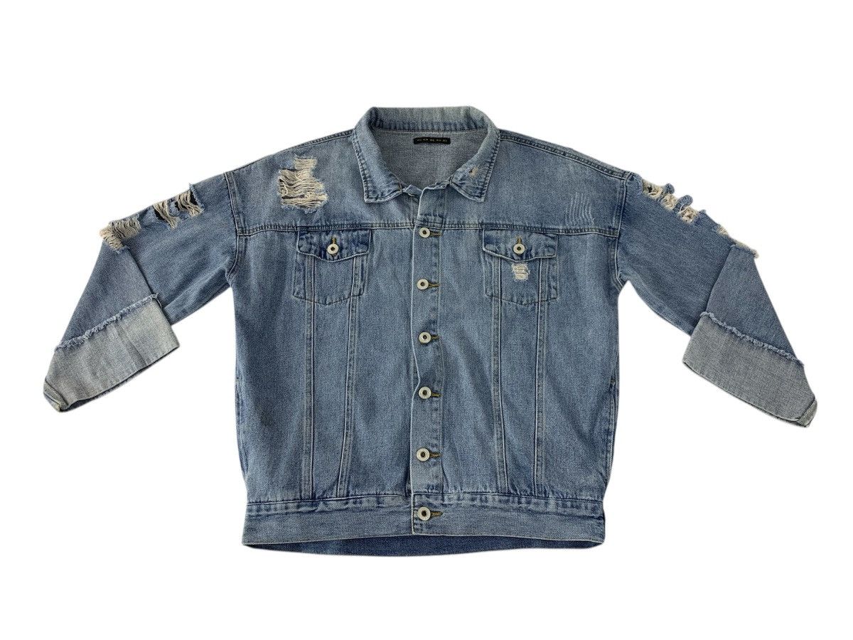 Vintage Gorge Indigo Denim Jacket Double Pocket Western Style Size L / US 10 / IT 46 - 1 Thumbnail