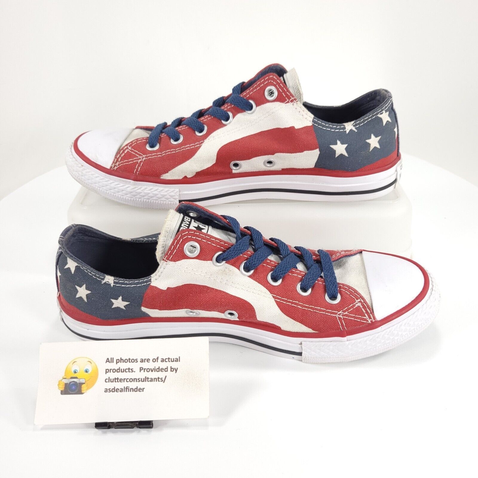 Converse Converse All Star Flag Shoe Mens Size 5 650524F Red White Size US 5 / EU 37 - 4 Thumbnail