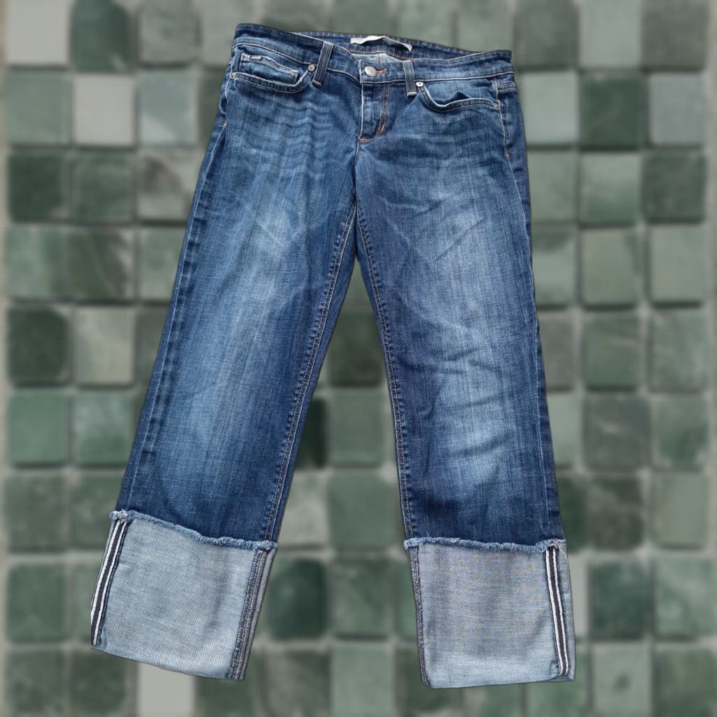 Vintage Joe's Jeans Denim Cropped Jeans Womens 27x22 Blue Regular Crop 22in 27in Denim Jeans Woman Size 27 Cropped Blue Joe's Jeans Size 27" / US 4 / IT 40 - 1 Thumbnail