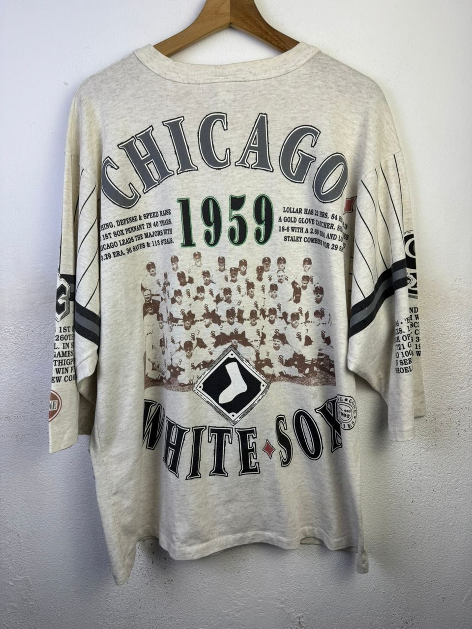 Vintage Vintage 90s THE GO-GO SOX CHICAGO Baseball Over print Tees Size US L / EU 52-54 / 3 - 5 Thumbnail