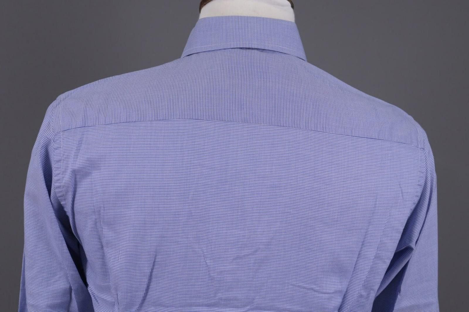 Eton Eton Contemporary Blue Check Extra Shirt 40 / 15.75 Size US M / EU 48-50 / 2 - 11 Thumbnail