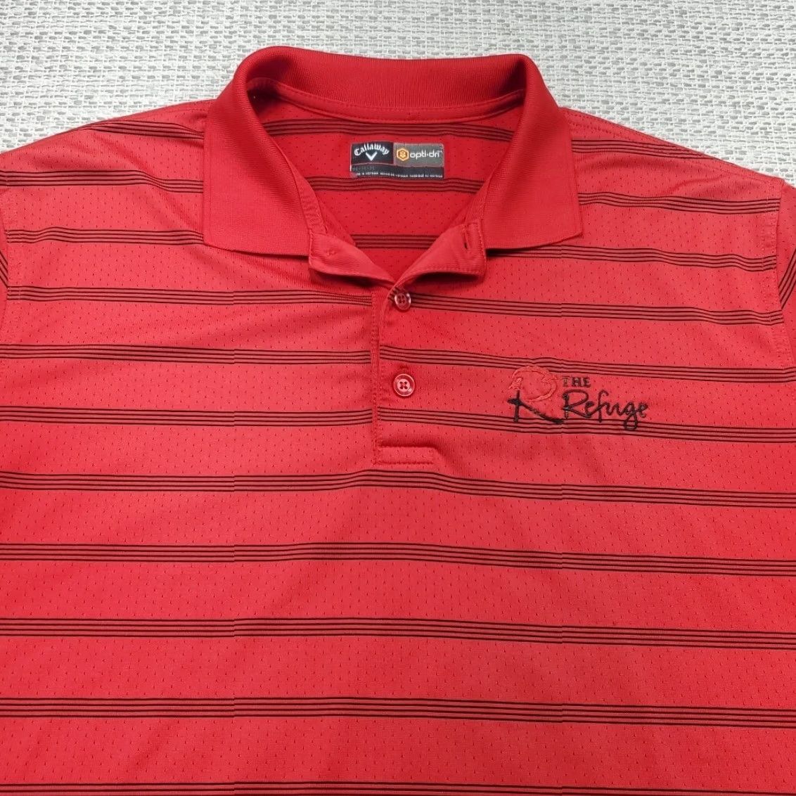 Callaway Callaway Opti Dri Golf Polo Shirt Mens M Short Sleeve V Logo The Refuge Polo Shirt Size US M / EU 48-50 / 2 - 4 Thumbnail