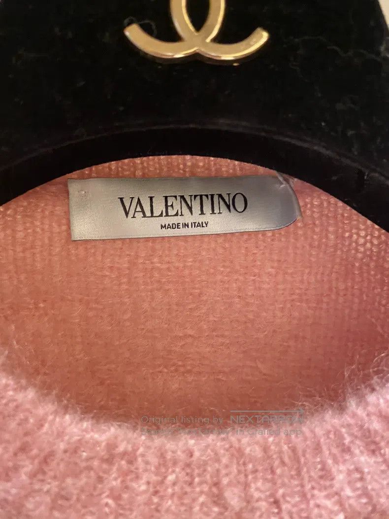 Valentino Valentino Peach heart sweater Size S / US 4 / IT 40 - 2 Thumbnail