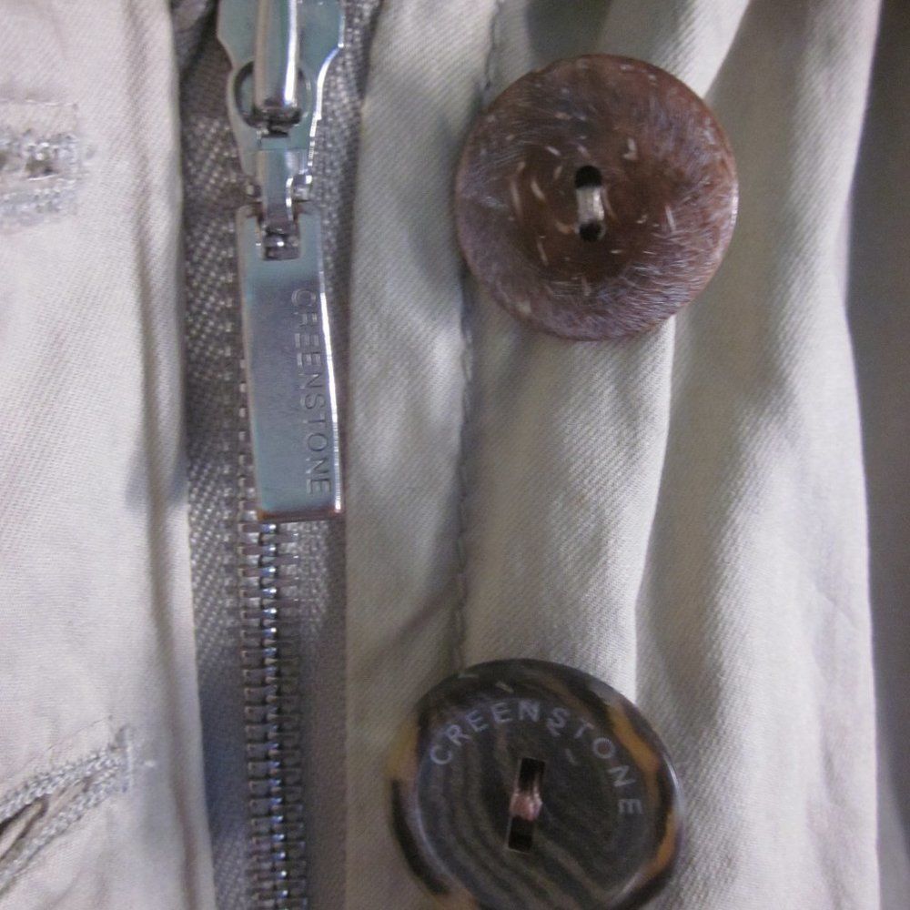 Vintage Creenstone Beige Jacket Size 36 Fits XS Button and Zip Front Size XS / US 0-2 / IT 36-38 - 4 Thumbnail