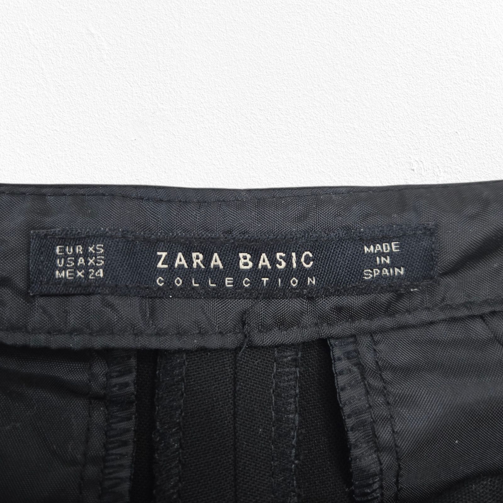 Zara Black High Waisted Basic Faux Wrap Skort Size XS Size 26" / US 2 / IT 38 - 8 Thumbnail