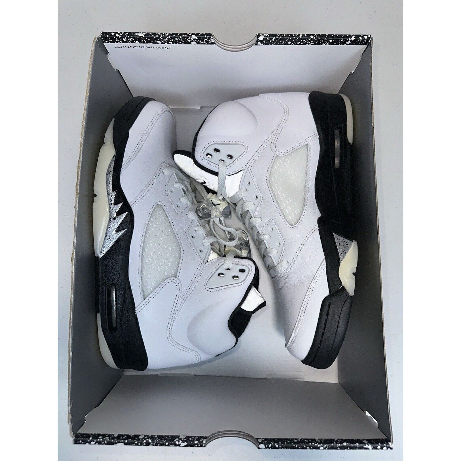 Nike Air Jordan 5 Retro "White Black" DD0587-110 Men’s Size 9 Size US 9 / EU 42 - 5 Thumbnail