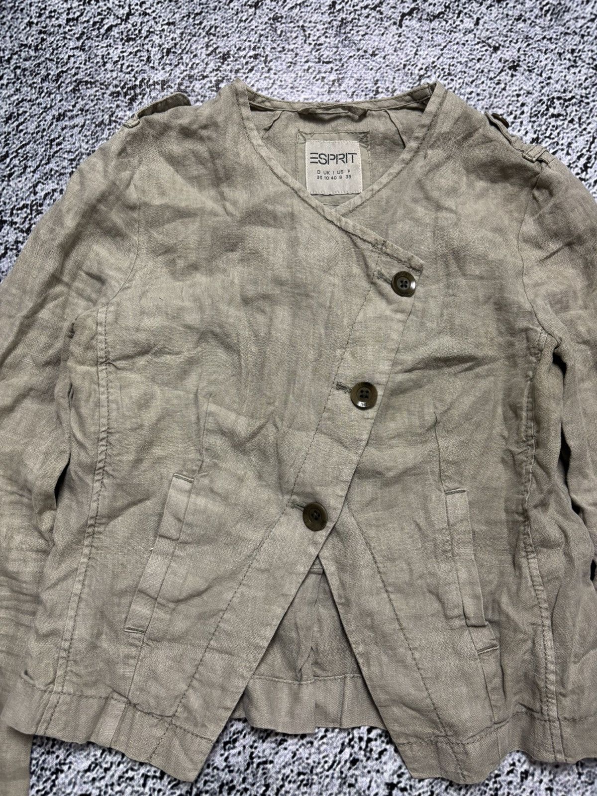 Vintage Archive flax asymmetrical jacket japanese style Size M / US 6-8 / IT 42-44 - 4 Thumbnail