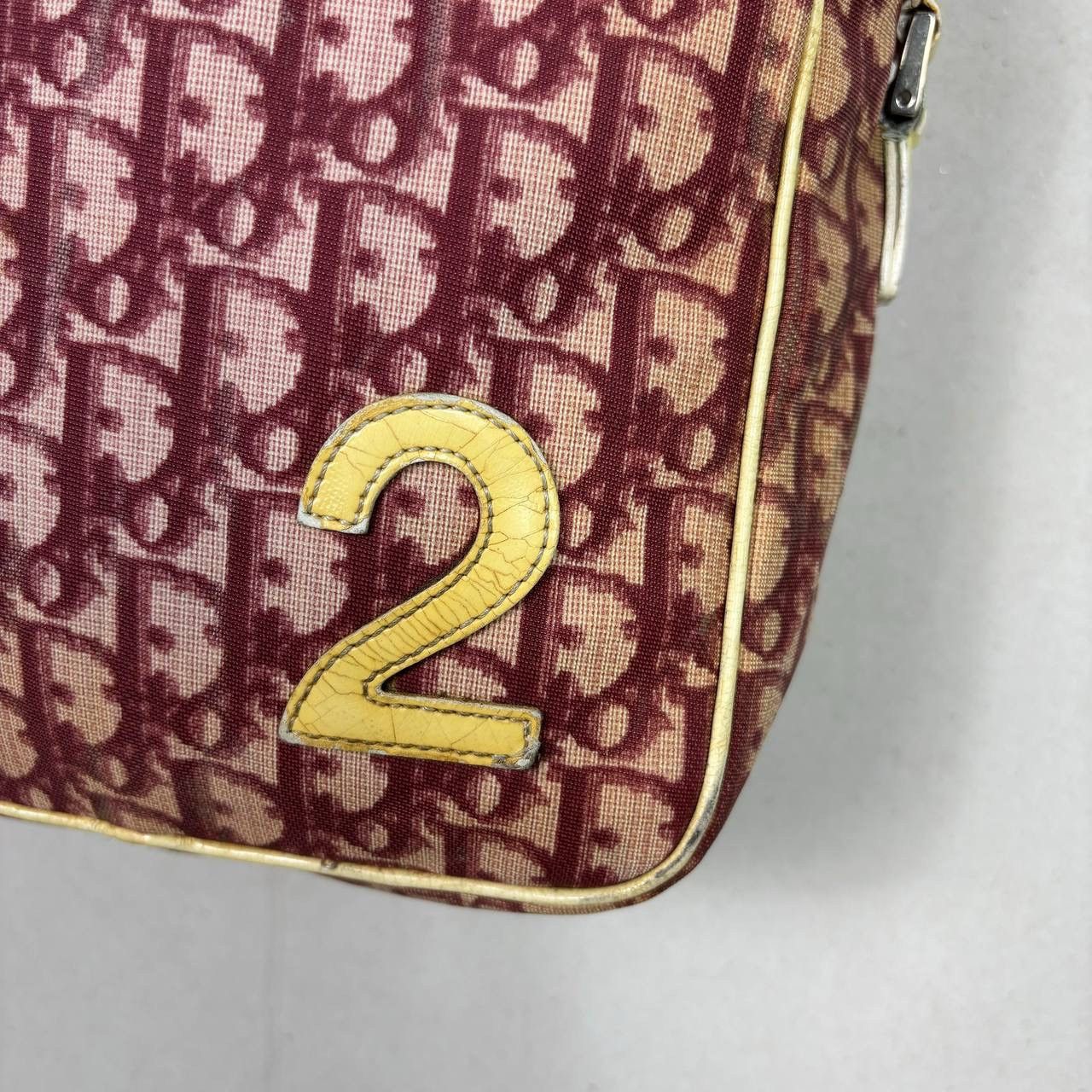 Dior Dior Vintage Trotter Messenger Bag No 2 Burgundy Galliano Size ONE SIZE - 10 Thumbnail